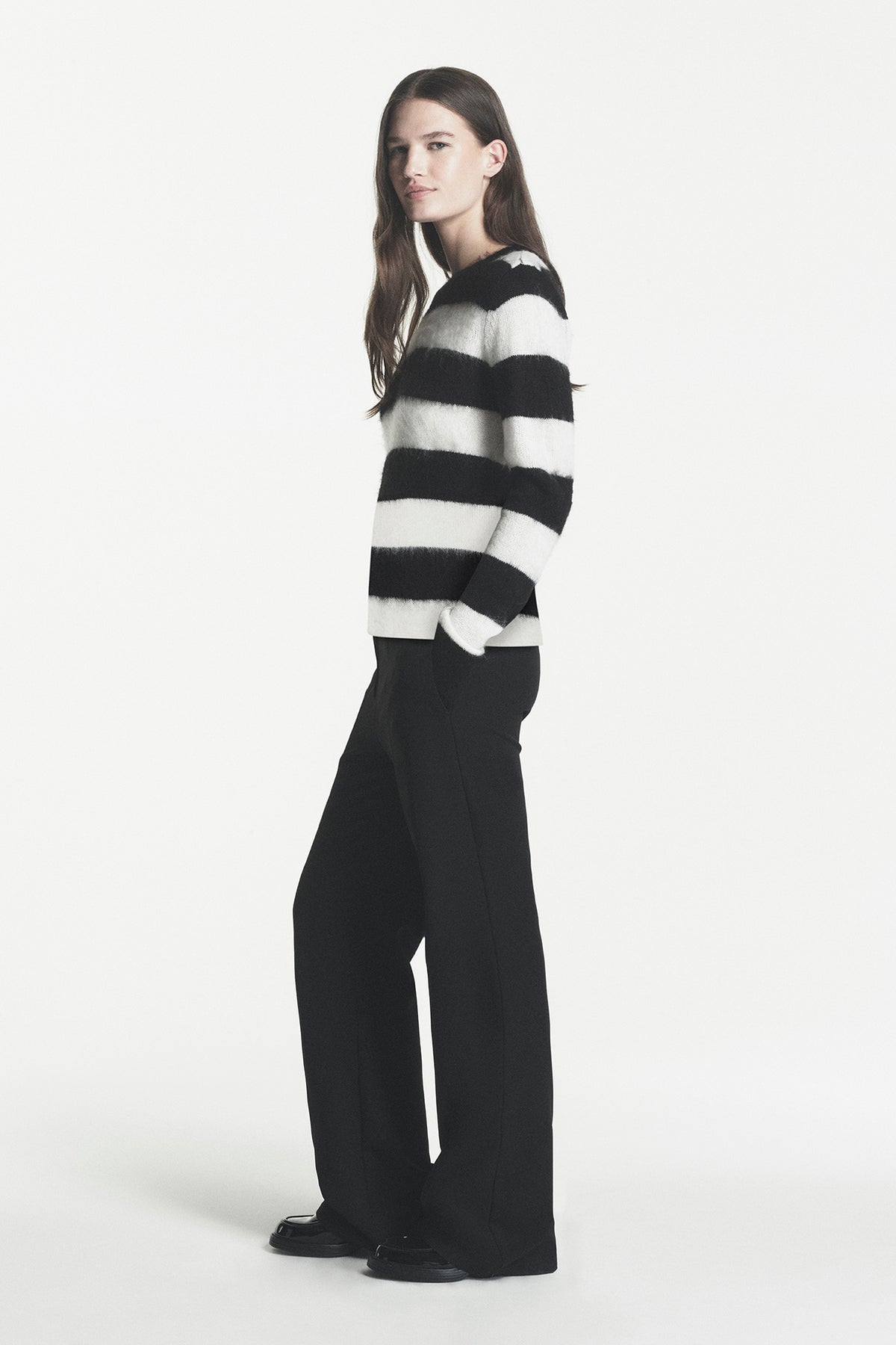 STRIPE CREW NECK SWEATER View 1 | Under $100 STRIPE CREW NECK SWEATER View 1 | Under $100