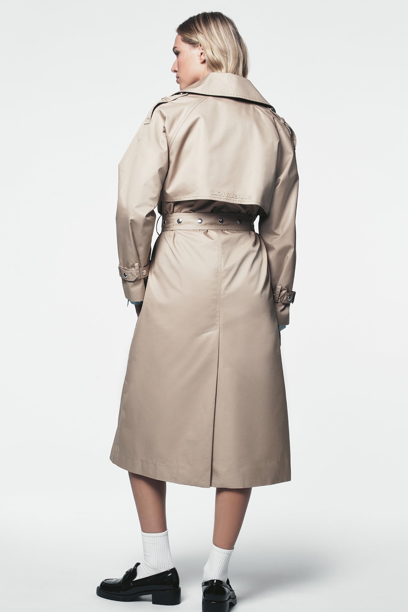 Long Double Breasted Belted Trench | Trench | DKNY