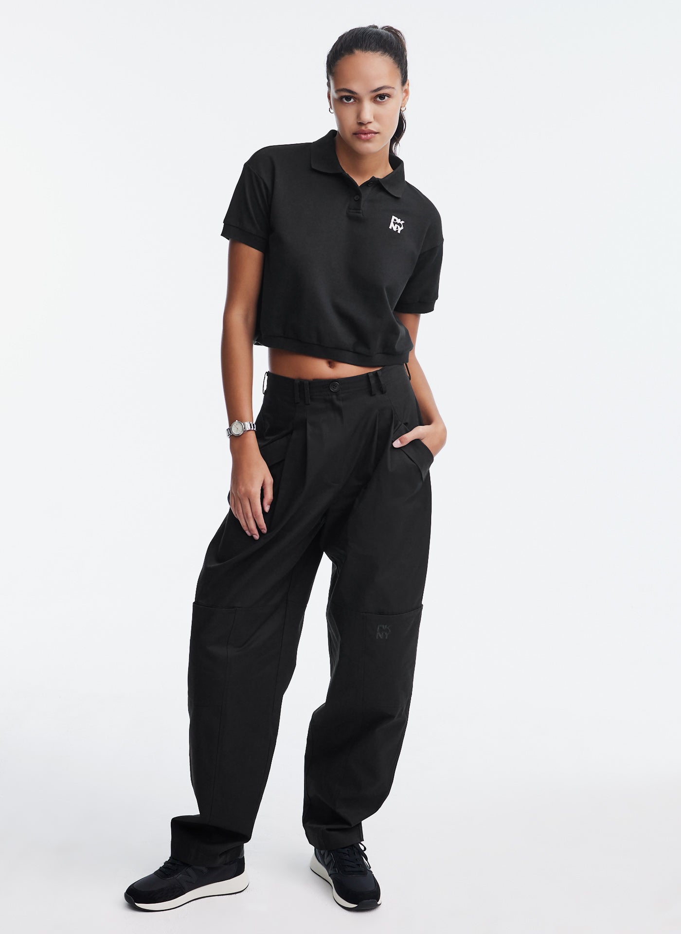 SHORT SLEEVE CROPPED POLO