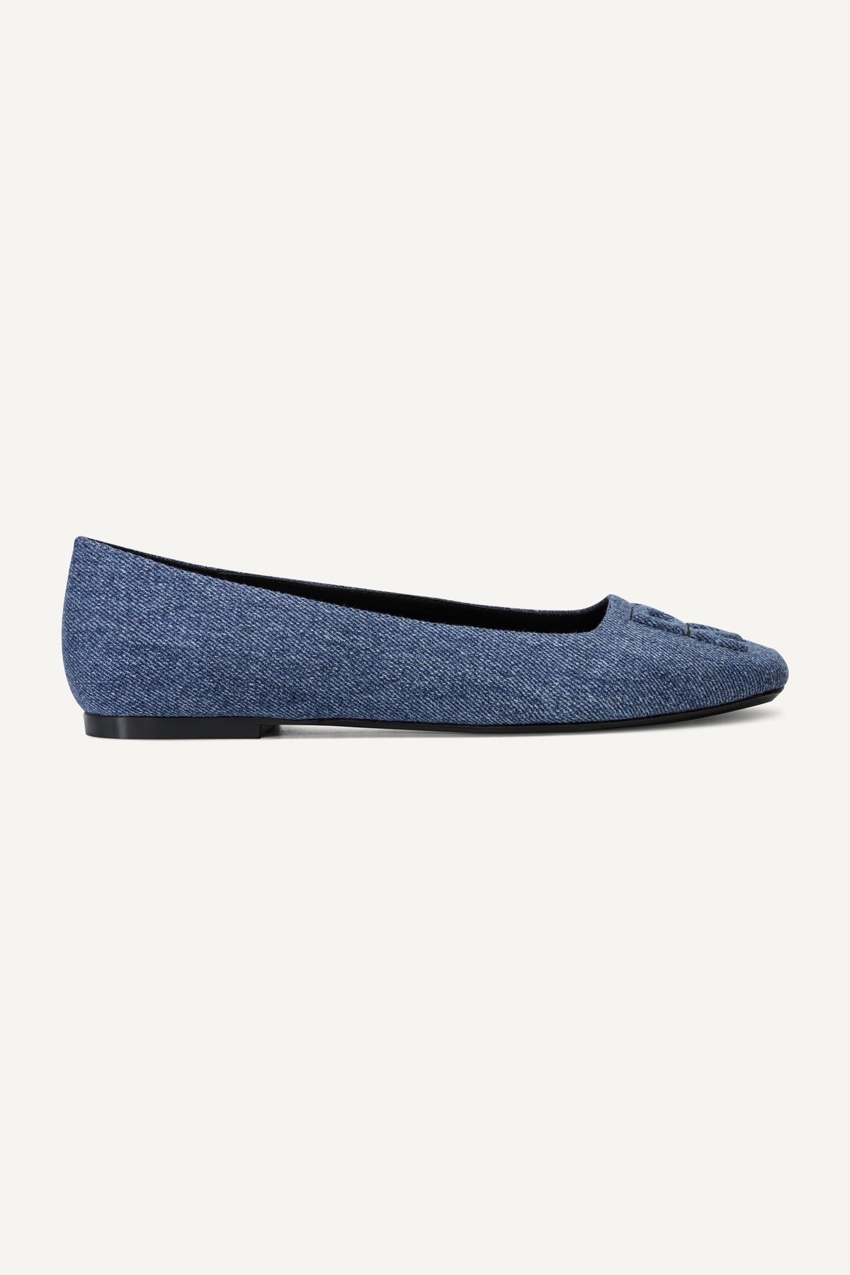 DARIANNE DENIM LOGO BALLET FLAT View 1 | Spring New Arrivals DARIANNE DENIM LOGO BALLET FLAT View 1 | Spring New Arrivals
