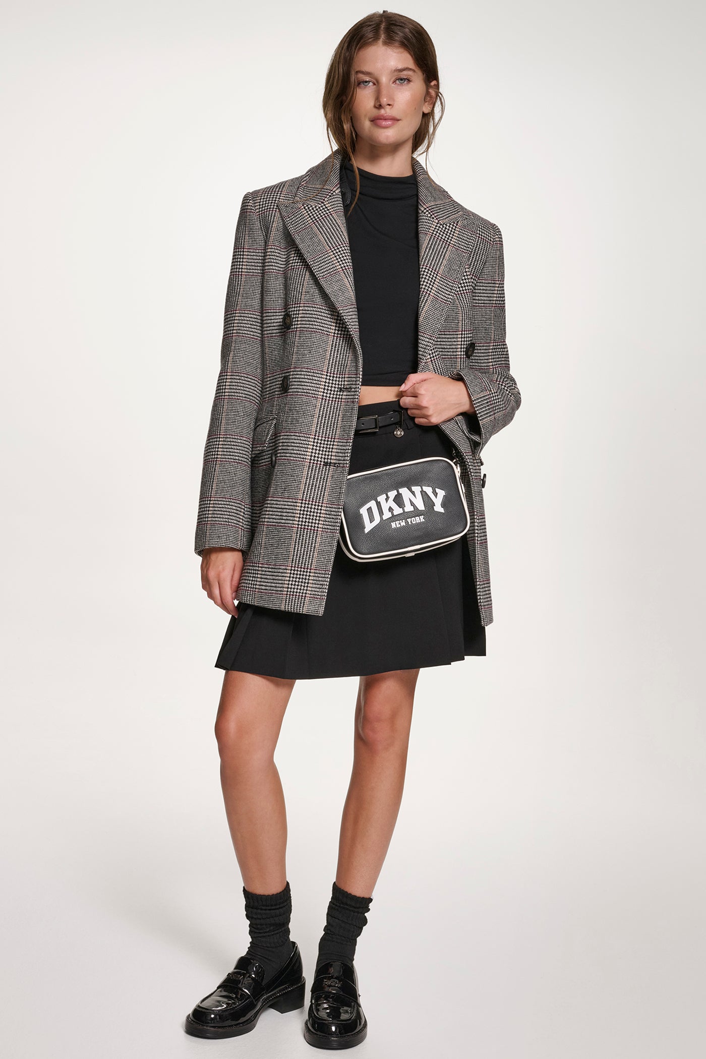 PLAID JACKET WITH BELT VIEW 6 | Lightweight Jackets PLAID JACKET WITH BELT VIEW 6 | Lightweight Jackets