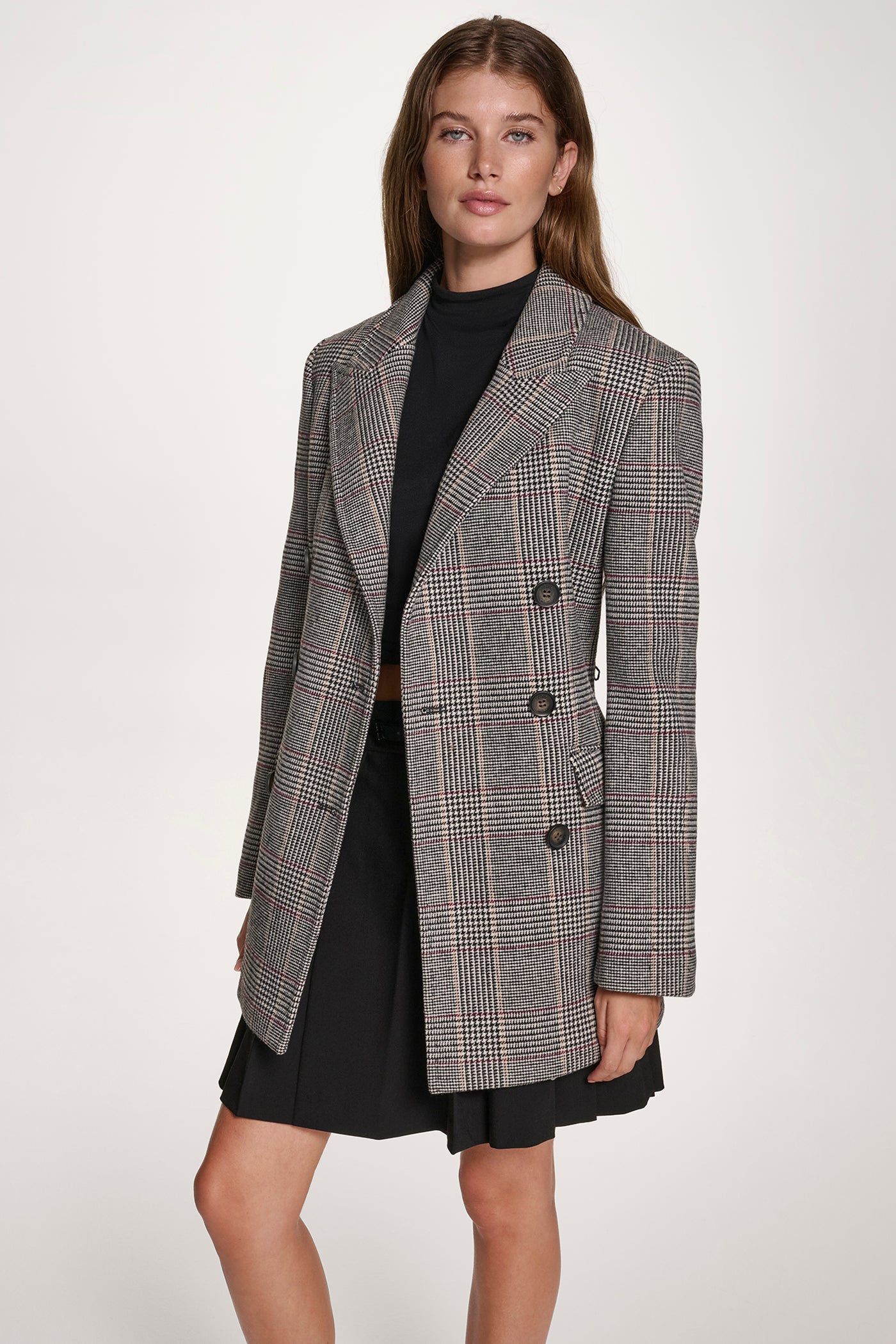 PLAID JACKET WITH BELT VIEW 3 | Lightweight Jackets PLAID JACKET WITH BELT VIEW 3 | Lightweight Jackets