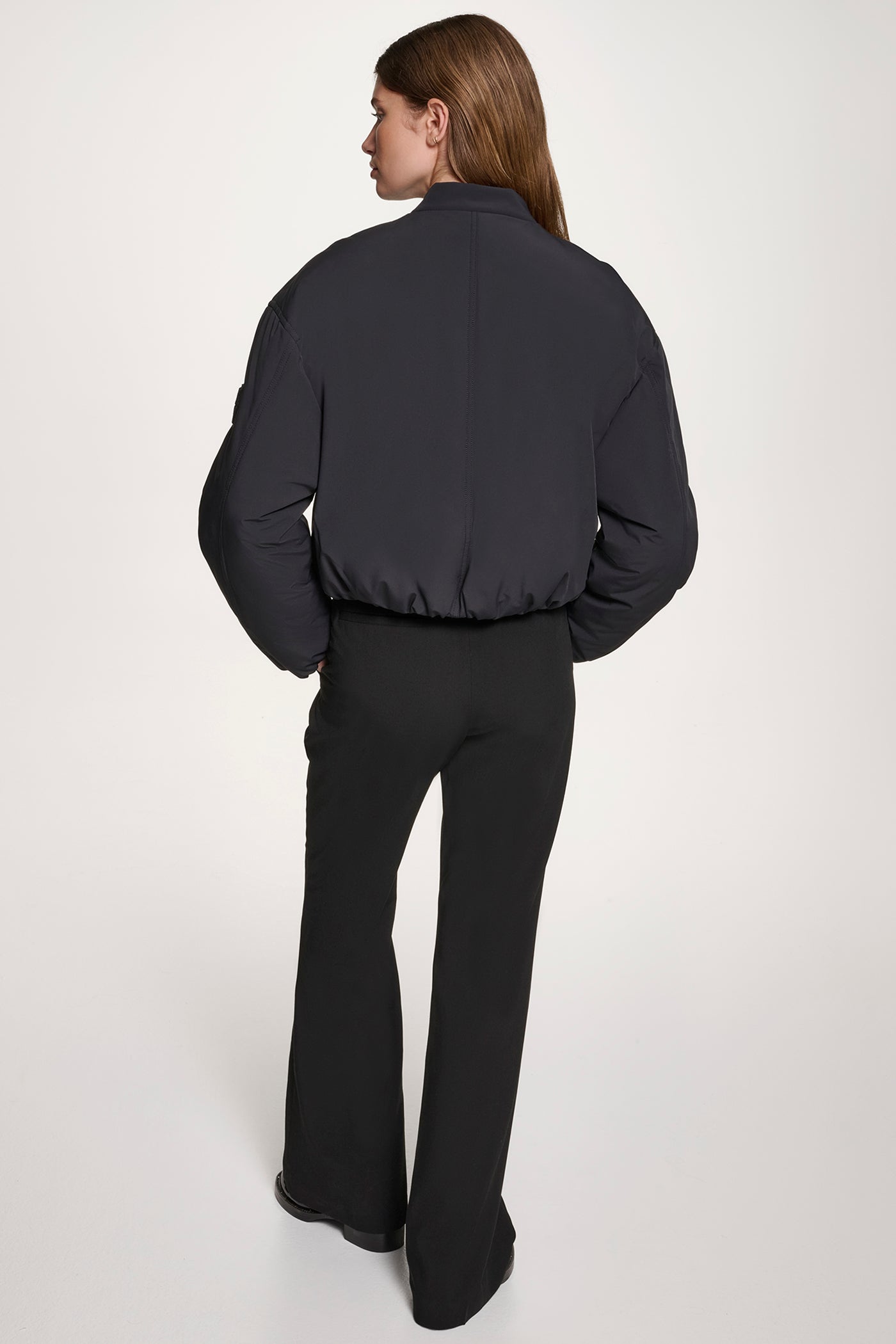 MATTE NYLON BOMBER STYLE JACKET VIEW 2 | New clothing MATTE NYLON BOMBER STYLE JACKET VIEW 2 | New clothing