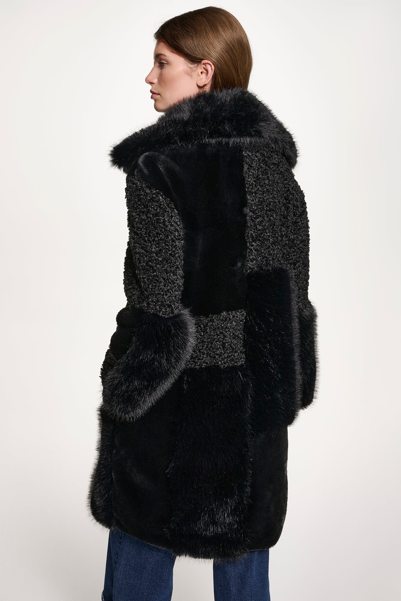 PATCHWORK FAUX FUR JACKET VIEW 2 | New clothing PATCHWORK FAUX FUR JACKET VIEW 2 | New clothing