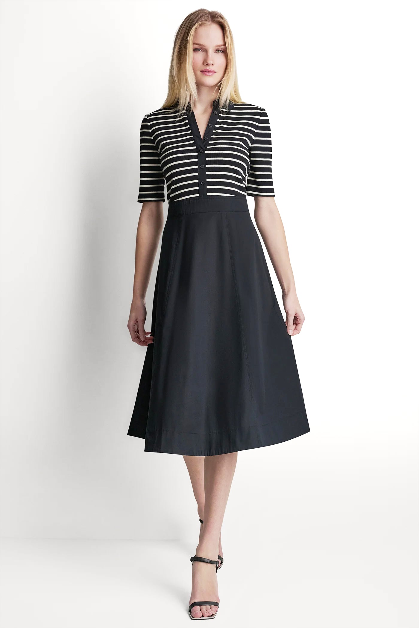 COTTON-BLEND FIT & FLARE MIDI SHIRT DRESS VIEW 5 | Gifts Under $100 COTTON-BLEND FIT & FLARE MIDI SHIRT DRESS VIEW 5 | Gifts Under $100