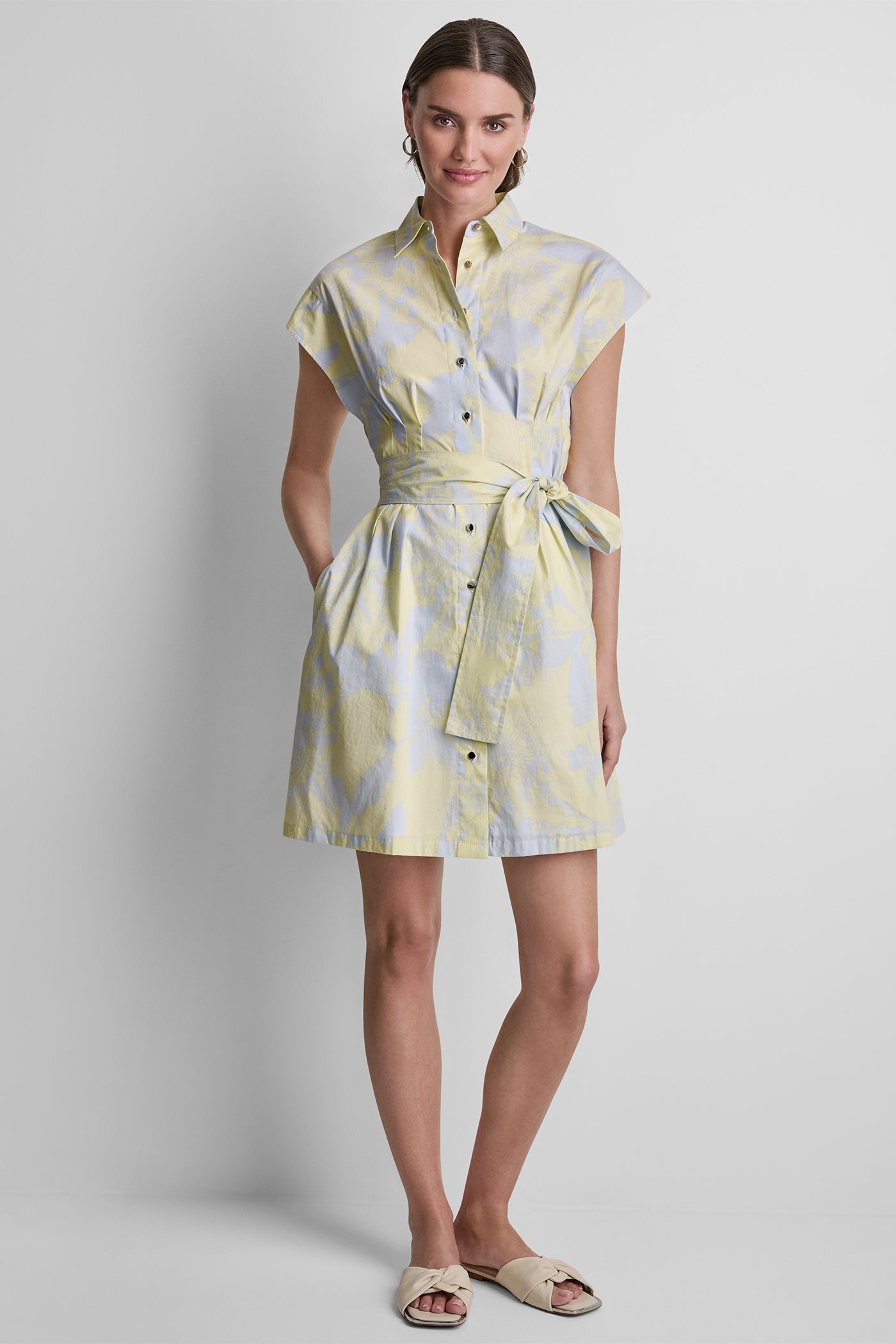 COTTON CAP SLEEVE MINI SHIRT DRESS VIEW 5 | Dresses & Jumpsuits COTTON CAP SLEEVE MINI SHIRT DRESS VIEW 5 | Dresses & Jumpsuits