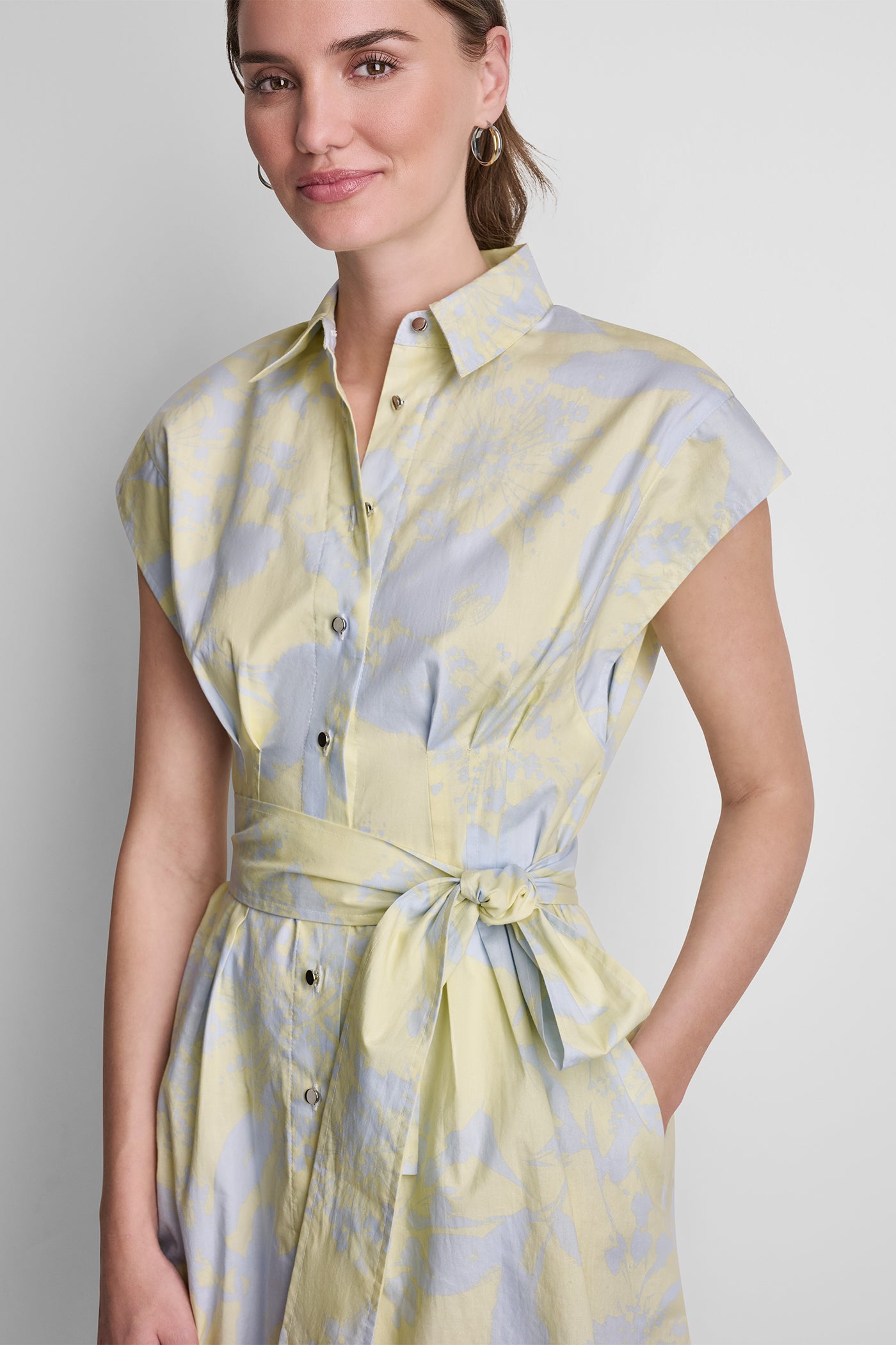 COTTON CAP SLEEVE MINI SHIRT DRESS VIEW 4 | Dresses & Jumpsuits COTTON CAP SLEEVE MINI SHIRT DRESS VIEW 4 | Dresses & Jumpsuits