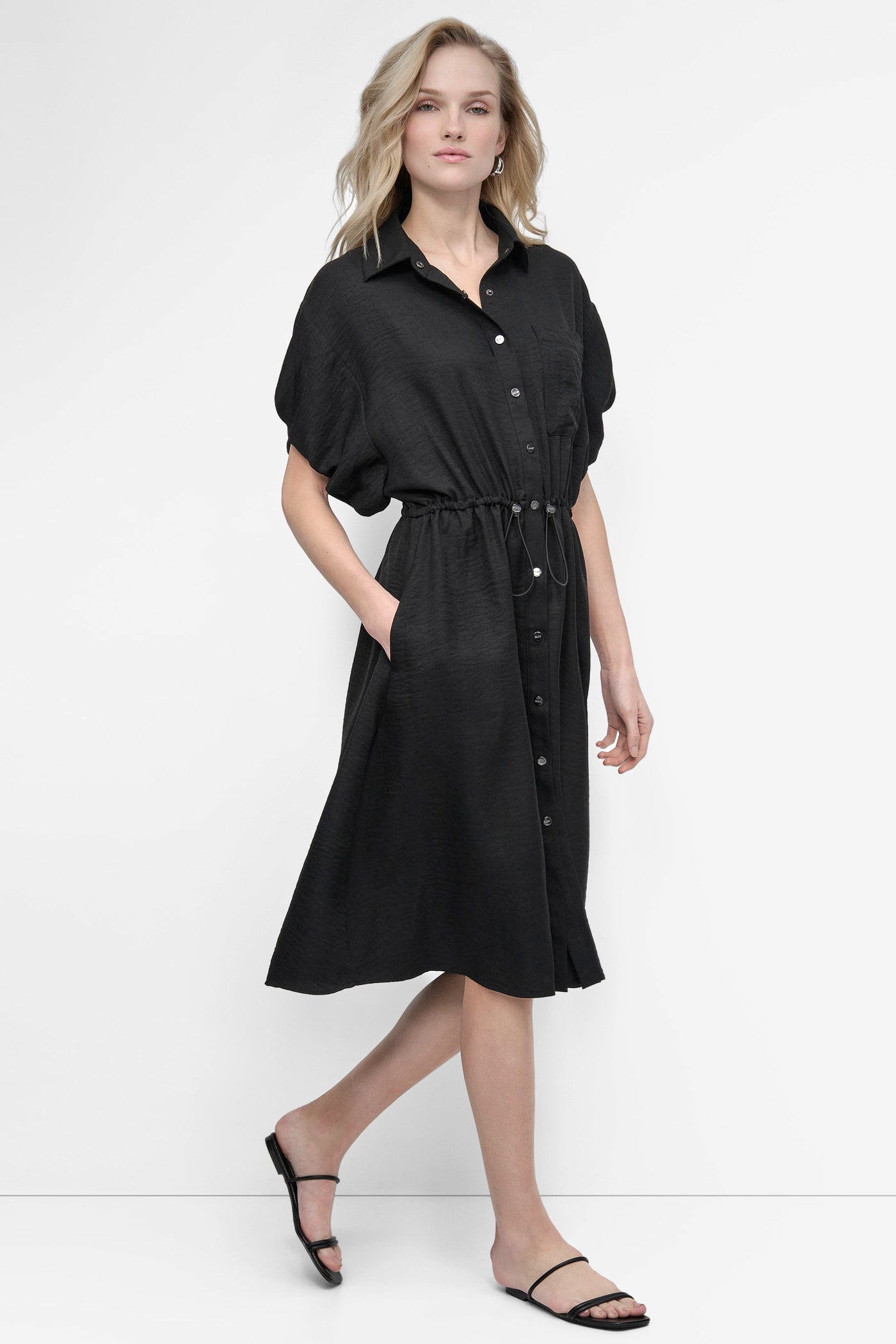 SHORT SLEEVE BUTTON DOWN SHIRT DRESS VIEW 3 | Dresses & Jumpsuits SHORT SLEEVE BUTTON DOWN SHIRT DRESS VIEW 3 | Dresses & Jumpsuits