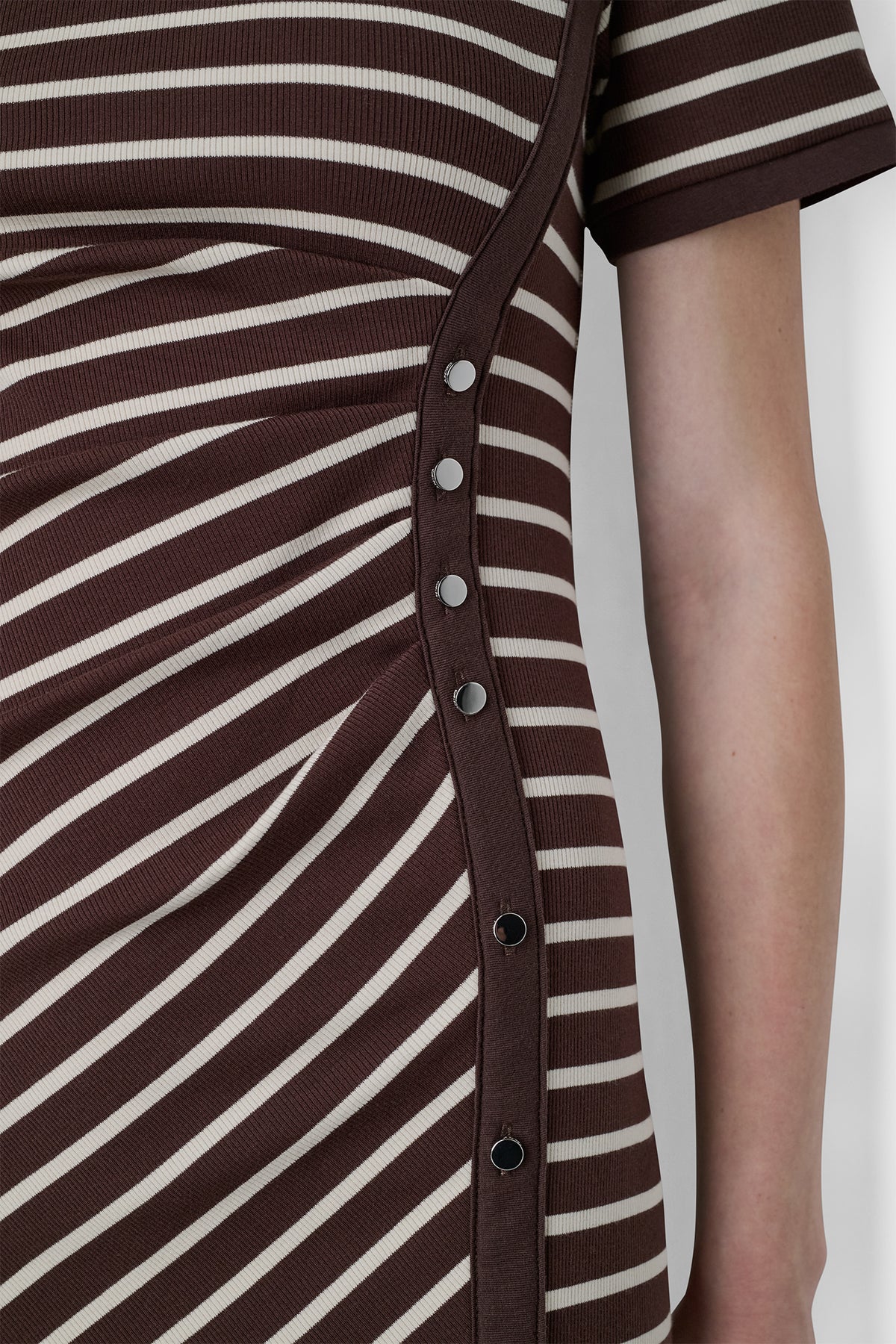 STRIPE MIDI SHEATH DRESS VIEW 2