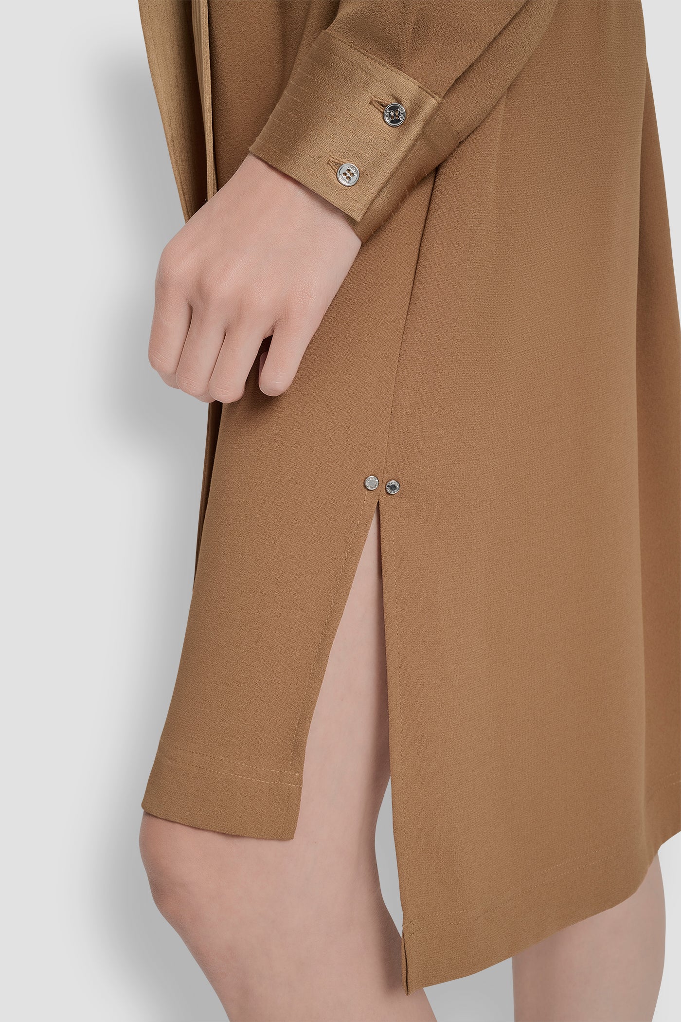LONG SLEEVE SHIRT DRESS WITH BELT VIEW 5 | New Arrivals LONG SLEEVE SHIRT DRESS WITH BELT VIEW 5 | New Arrivals