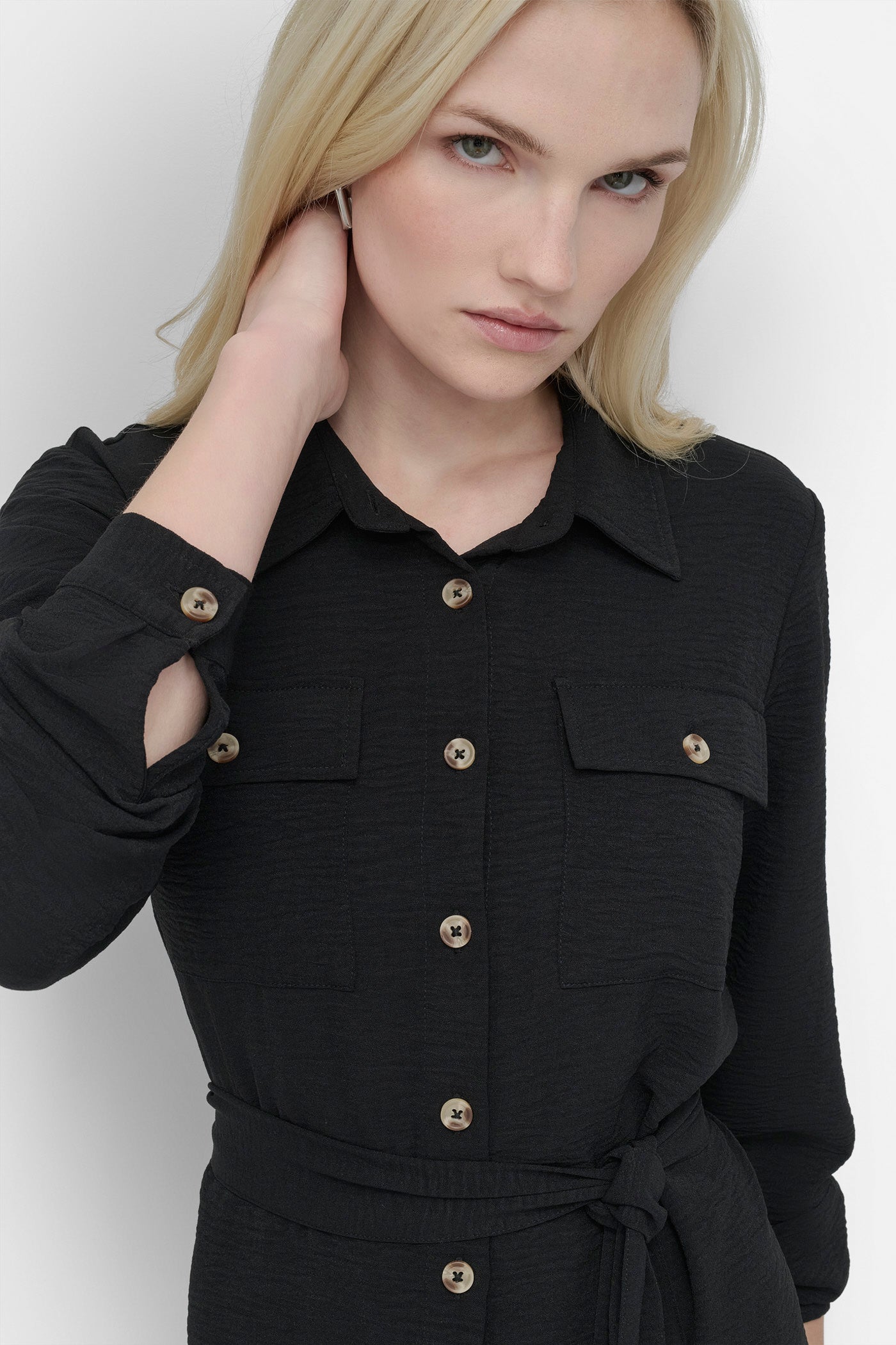 COLLARED BUTTON DRESS VIEW 5 COLLARED BUTTON DRESS VIEW 5