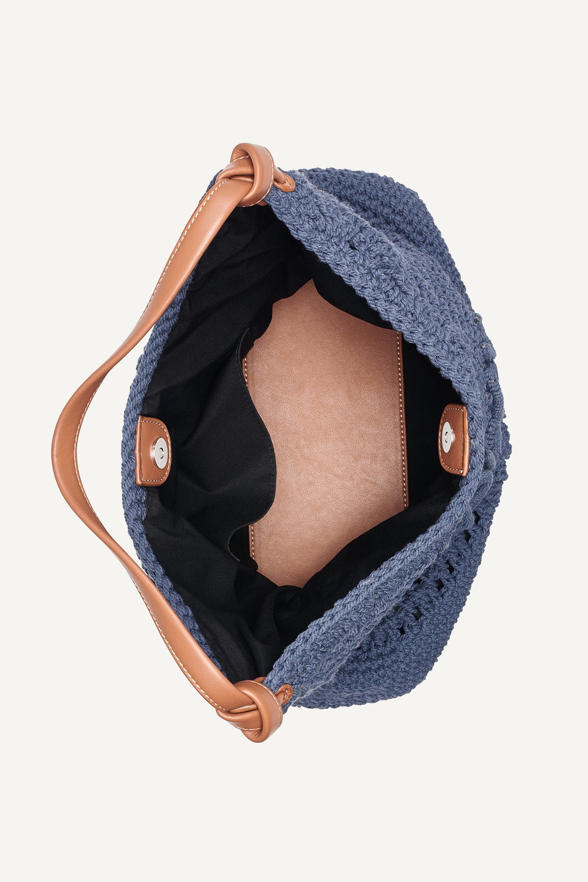 PAULA CROCHET LOGO HOBO BAG VIEW 2