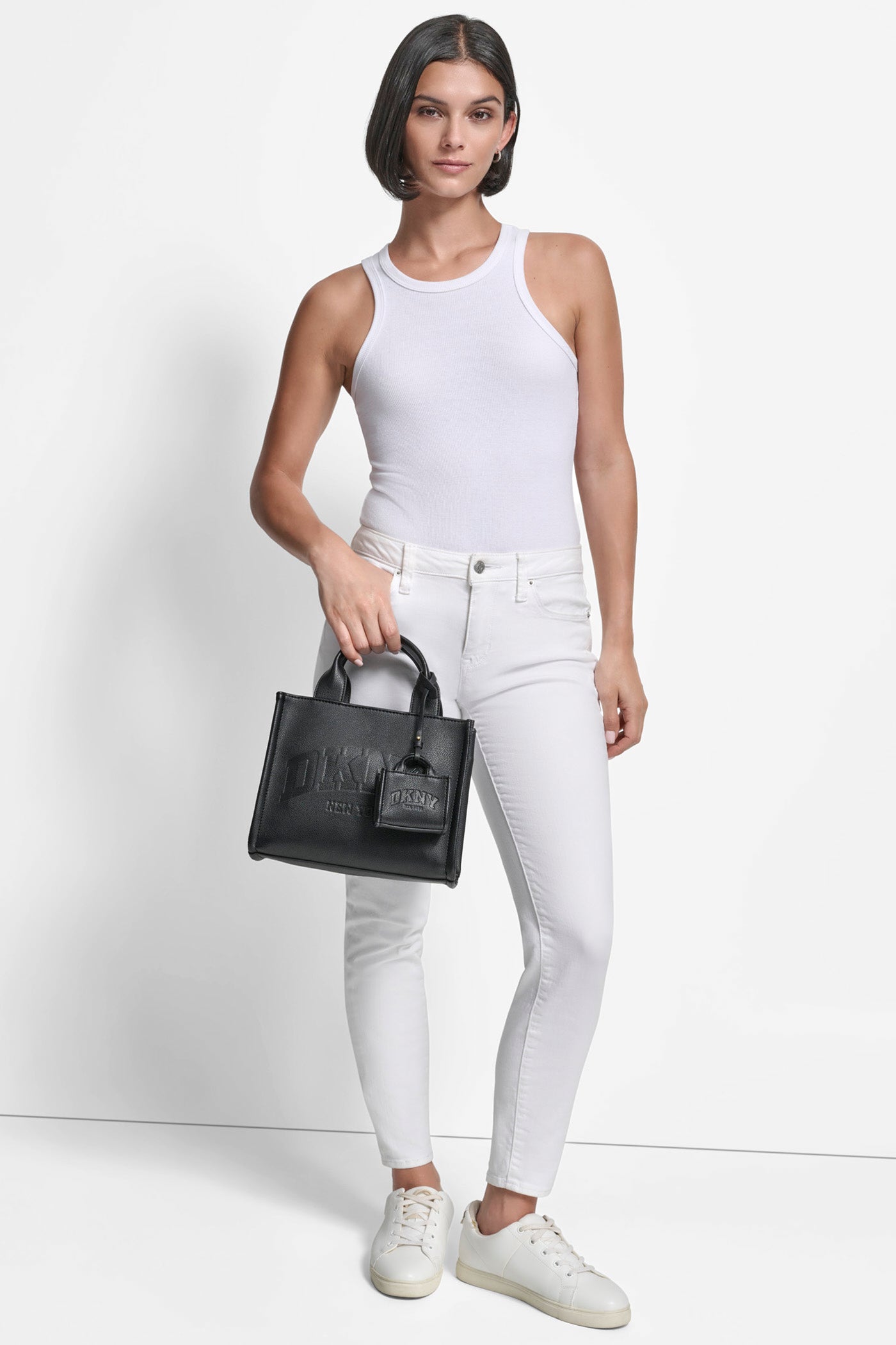 HADLEE SMALL LOGO-EMBOSSED TOTE VIEW 7 | Crossbody Bags HADLEE SMALL LOGO-EMBOSSED TOTE VIEW 7 | Crossbody Bags