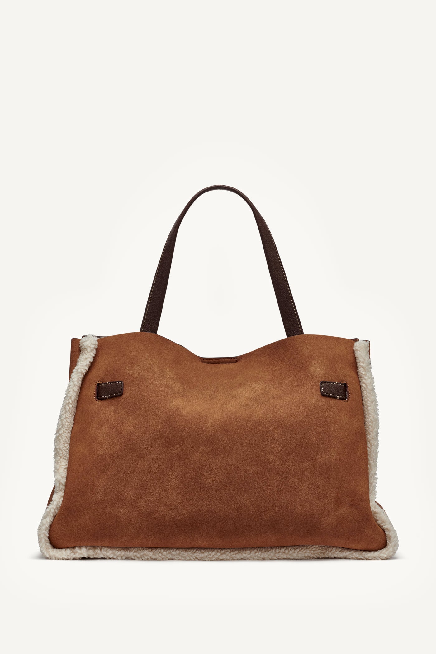 BRYAR LARGE FAUX SHEARLING SATCHEL BAG VIEW 4 | Satchel Bags BRYAR LARGE FAUX SHEARLING SATCHEL BAG VIEW 4 | Satchel Bags