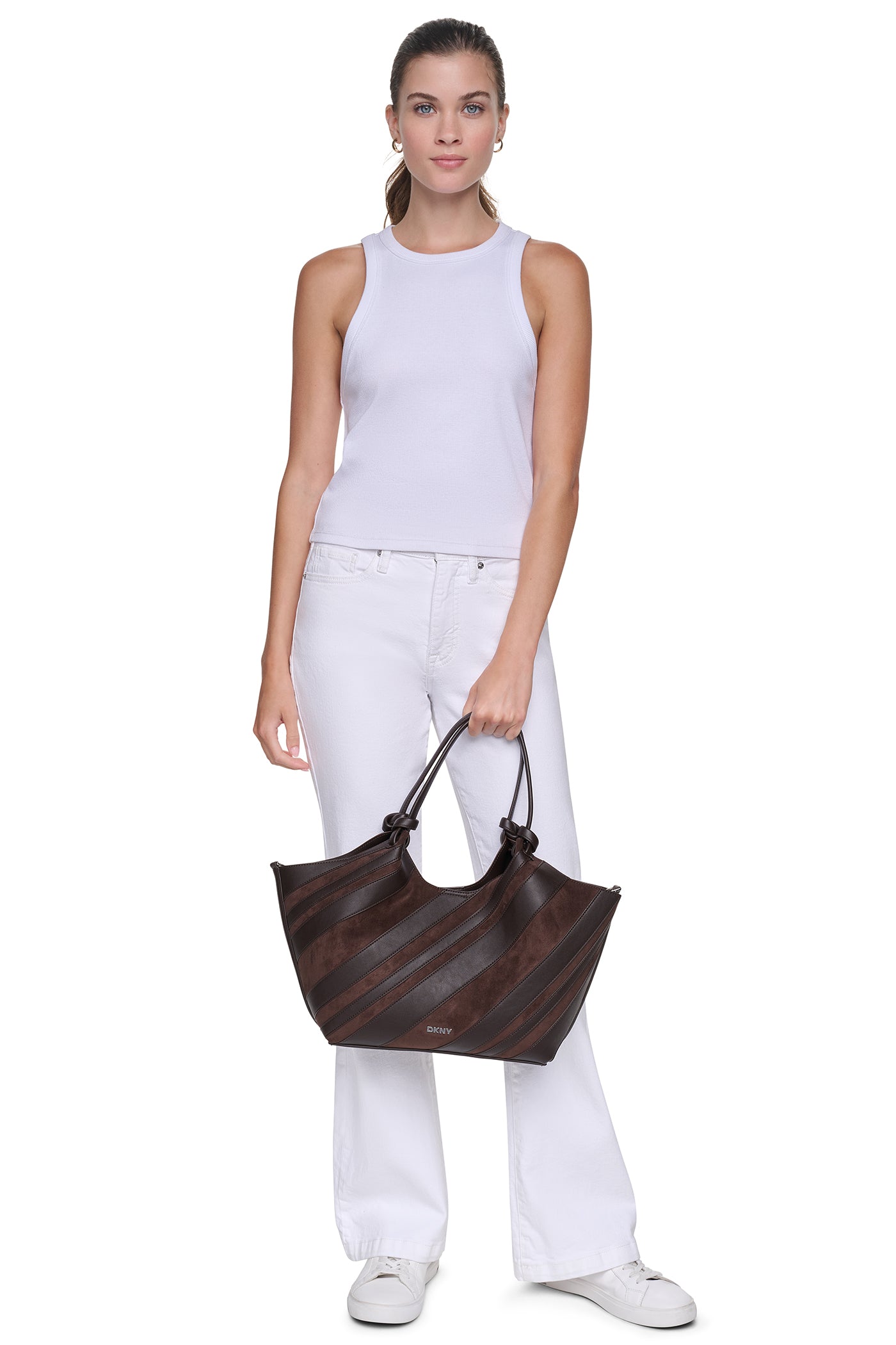PAULA MEDIUM STRIPED COMMUTER TOTE View 2 | Totes PAULA MEDIUM STRIPED COMMUTER TOTE View 2 | Totes