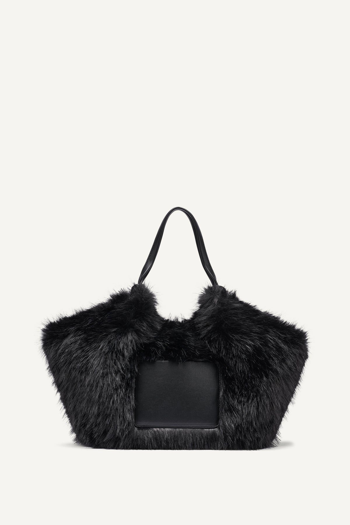 PAULA MEDIUM FAUX FUR TOTE VIEW 2
