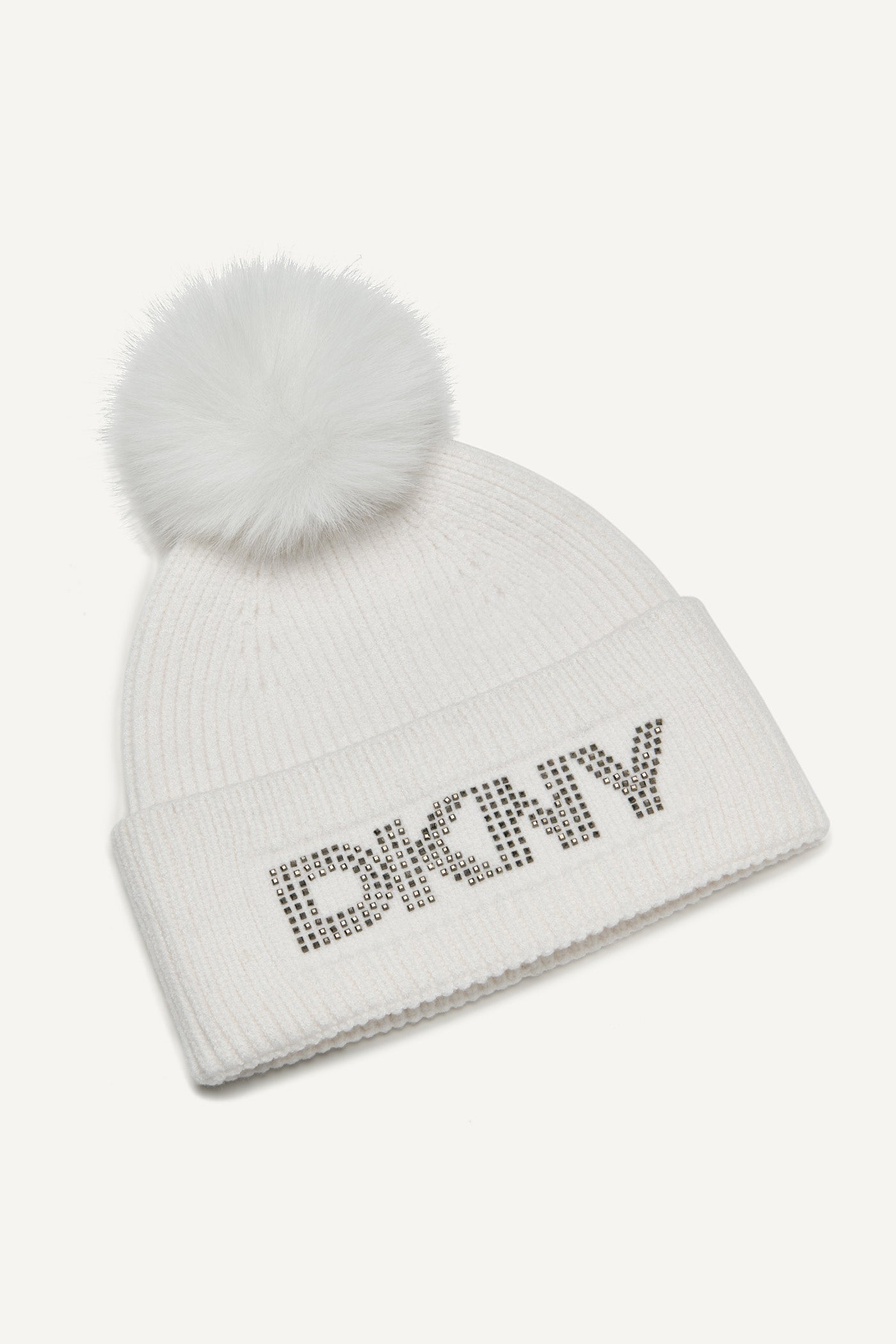 DISCO DKNY FAUX FUR POM HAT VIEW 3 | Cold Weather Accessories DISCO DKNY FAUX FUR POM HAT VIEW 3 | Cold Weather Accessories