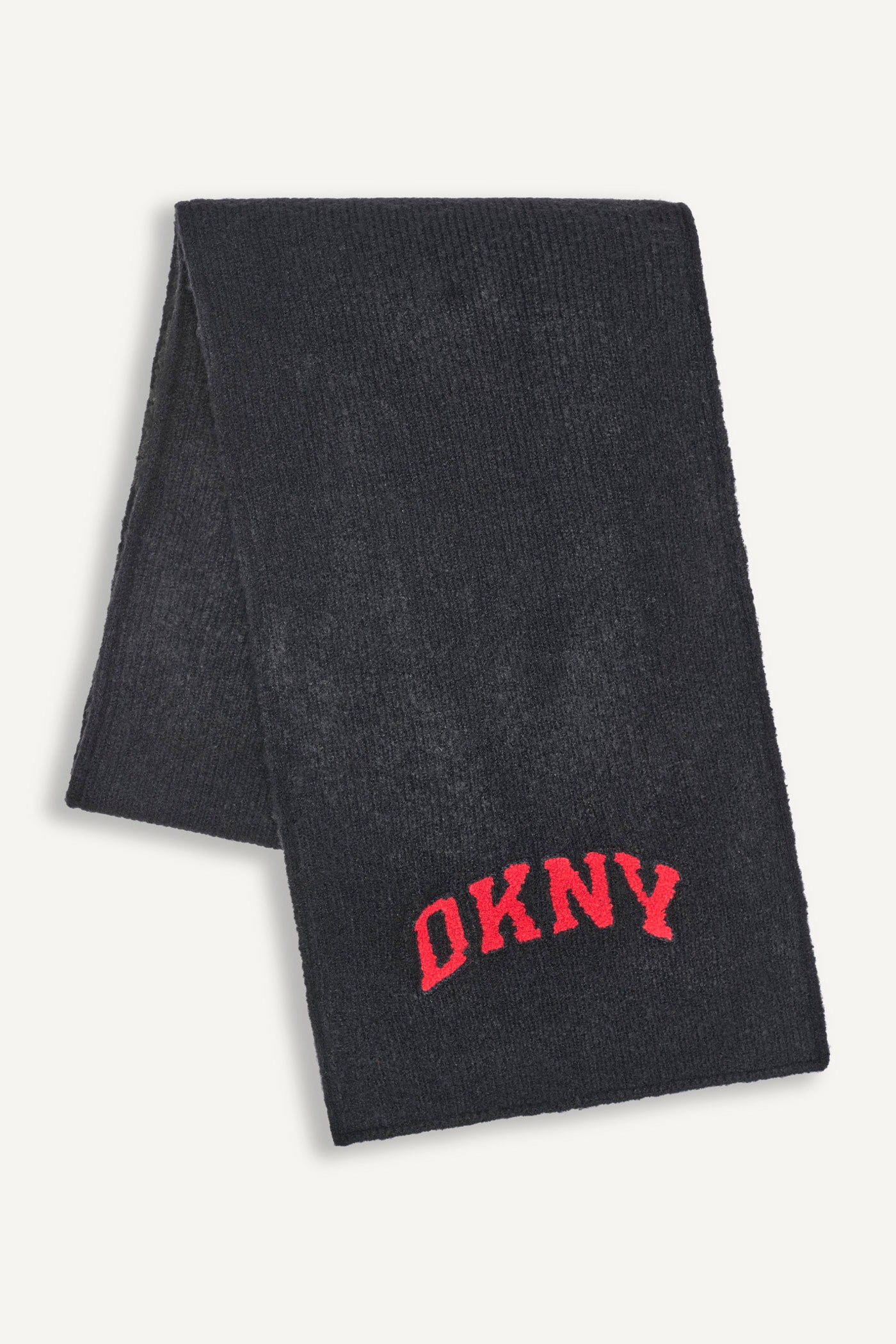 Varsity Knit Logo Scarf | Cold Weather | DKNY