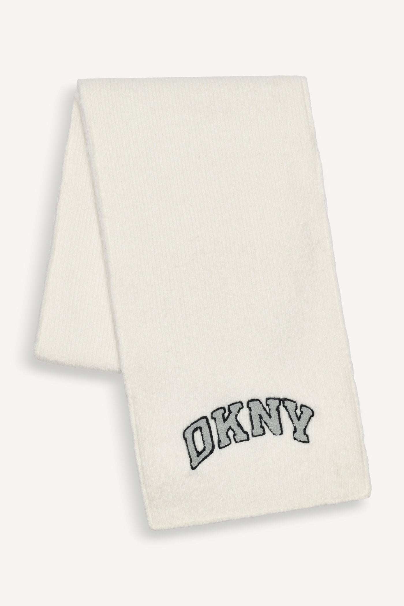 Varsity Knit Logo Scarf | Cold Weather | DKNY
