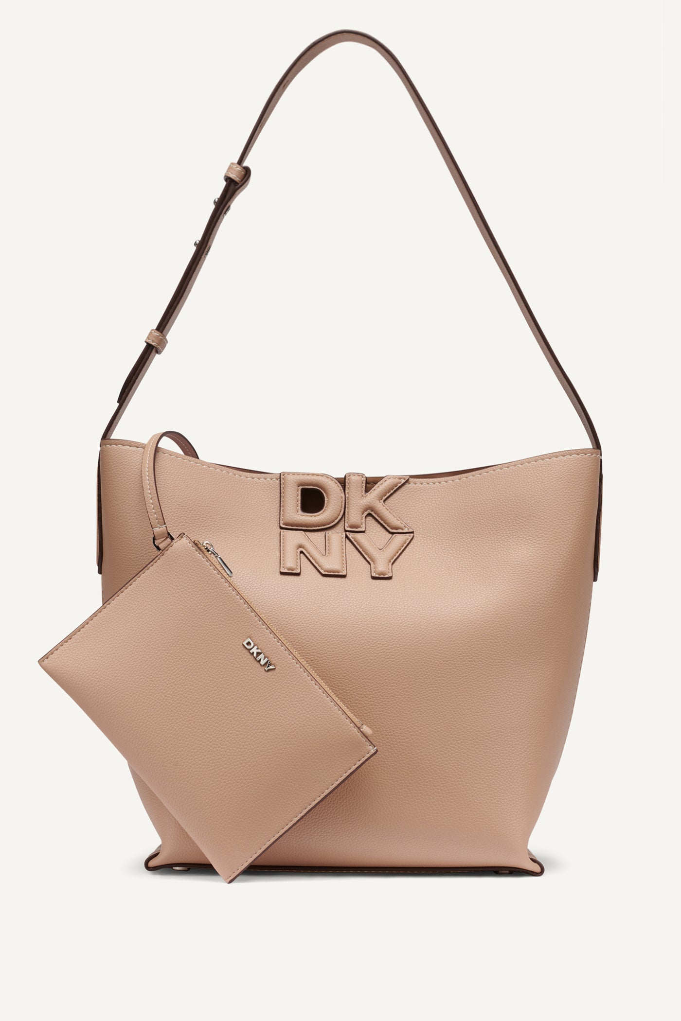 NICOLE LOGO BUCKET BAG View 1 | NEW NEUTRALS NICOLE LOGO BUCKET BAG View 1 | NEW NEUTRALS