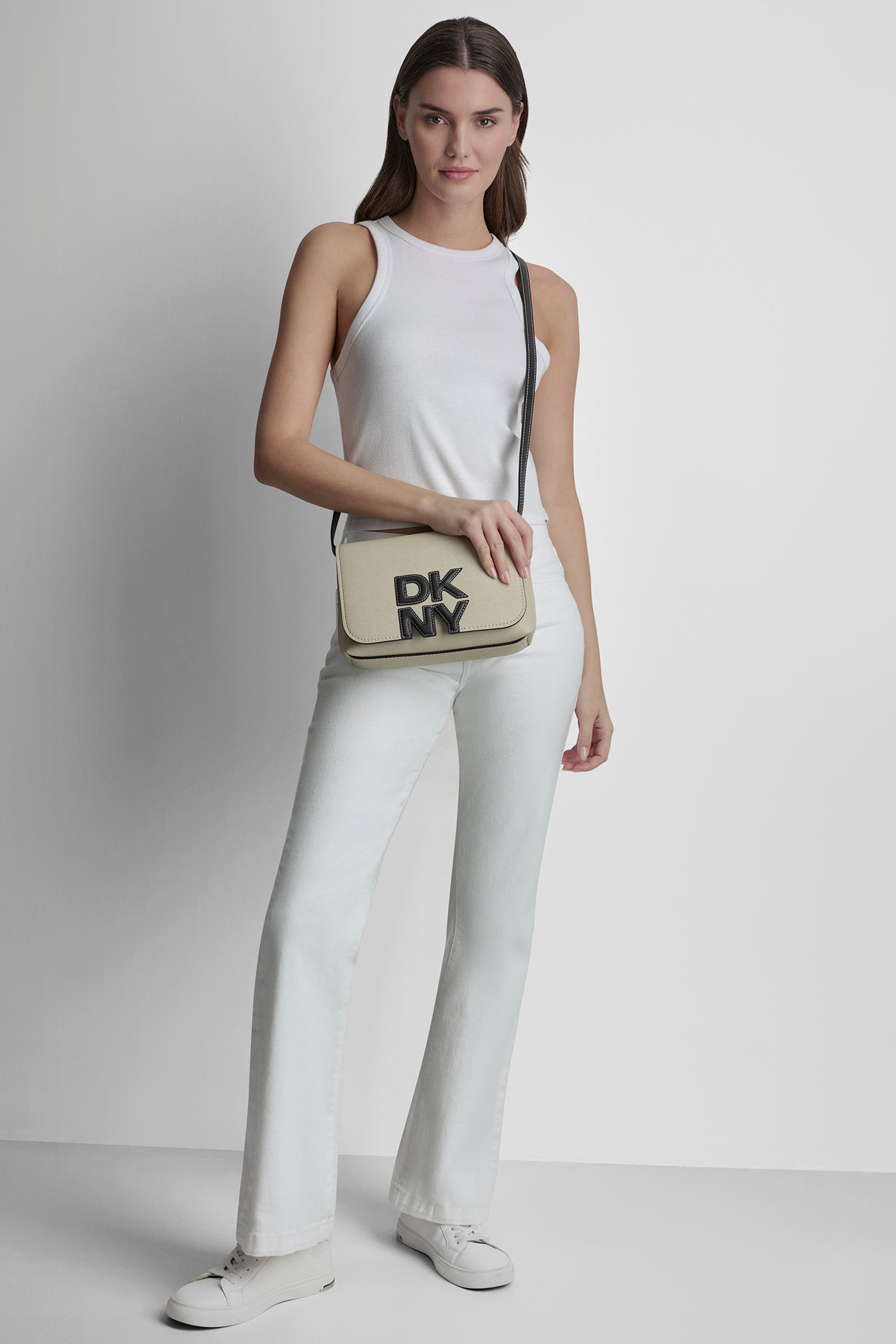 NICOLE LOGO CROSSBODY BAG View 2 | NEW NEUTRALS NICOLE LOGO CROSSBODY BAG View 2 | NEW NEUTRALS