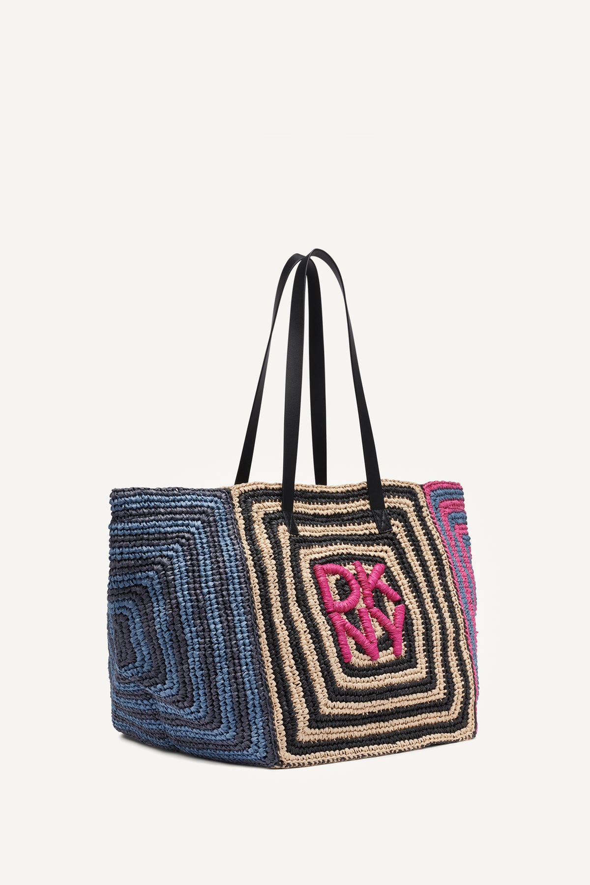 Paloma Crochet Straw Logo Tote | Totes | DKNY
