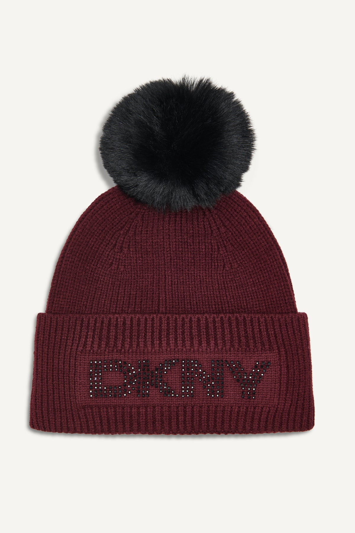 DISCO DKNY FAUX FUR POM HAT View 1 | Sparkle and Shine DISCO DKNY FAUX FUR POM HAT View 1 | Sparkle and Shine