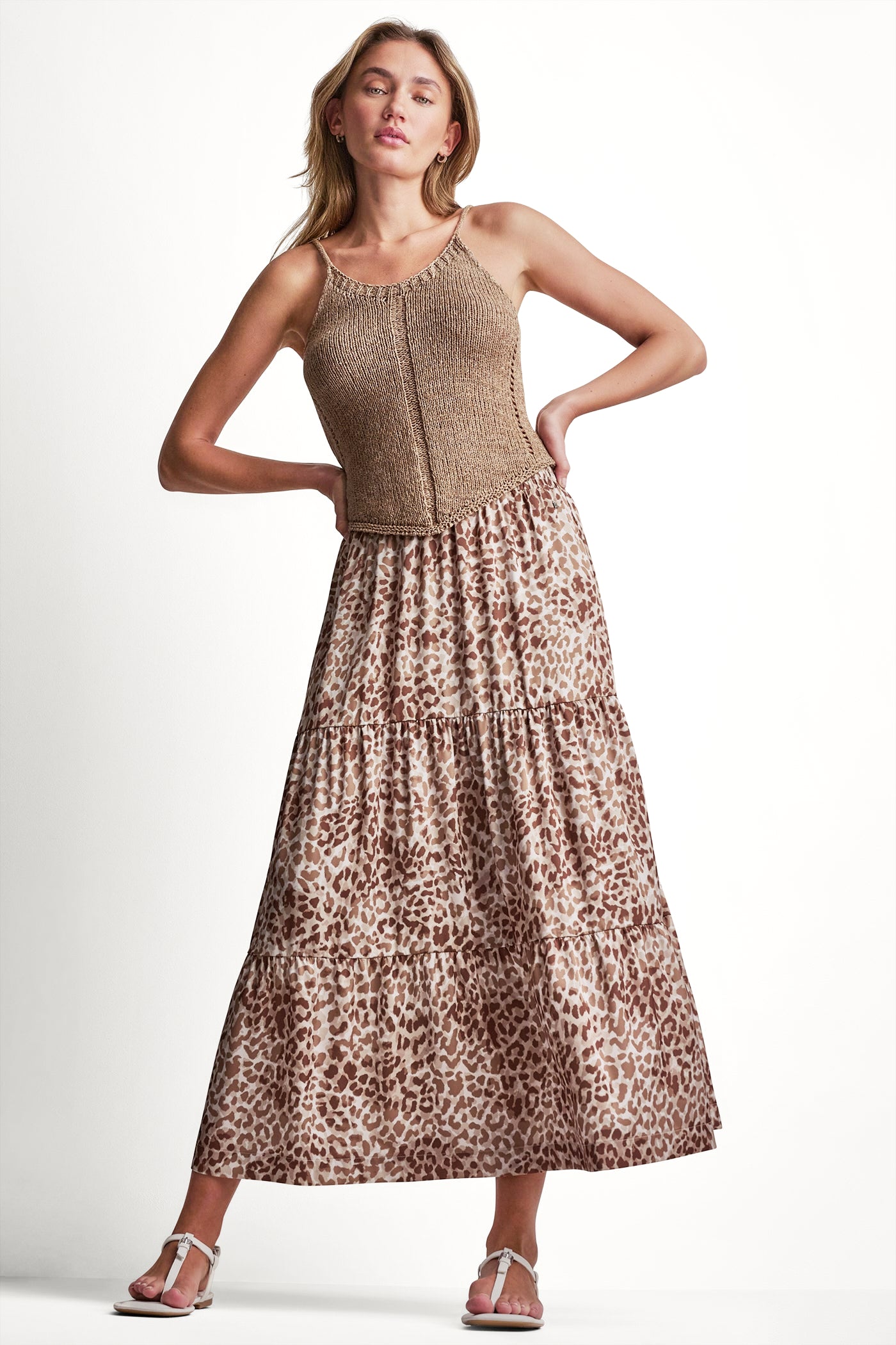 TIERED SATIN PRINTED SKIRT View 1 | Skirts TIERED SATIN PRINTED SKIRT View 1 | Skirts