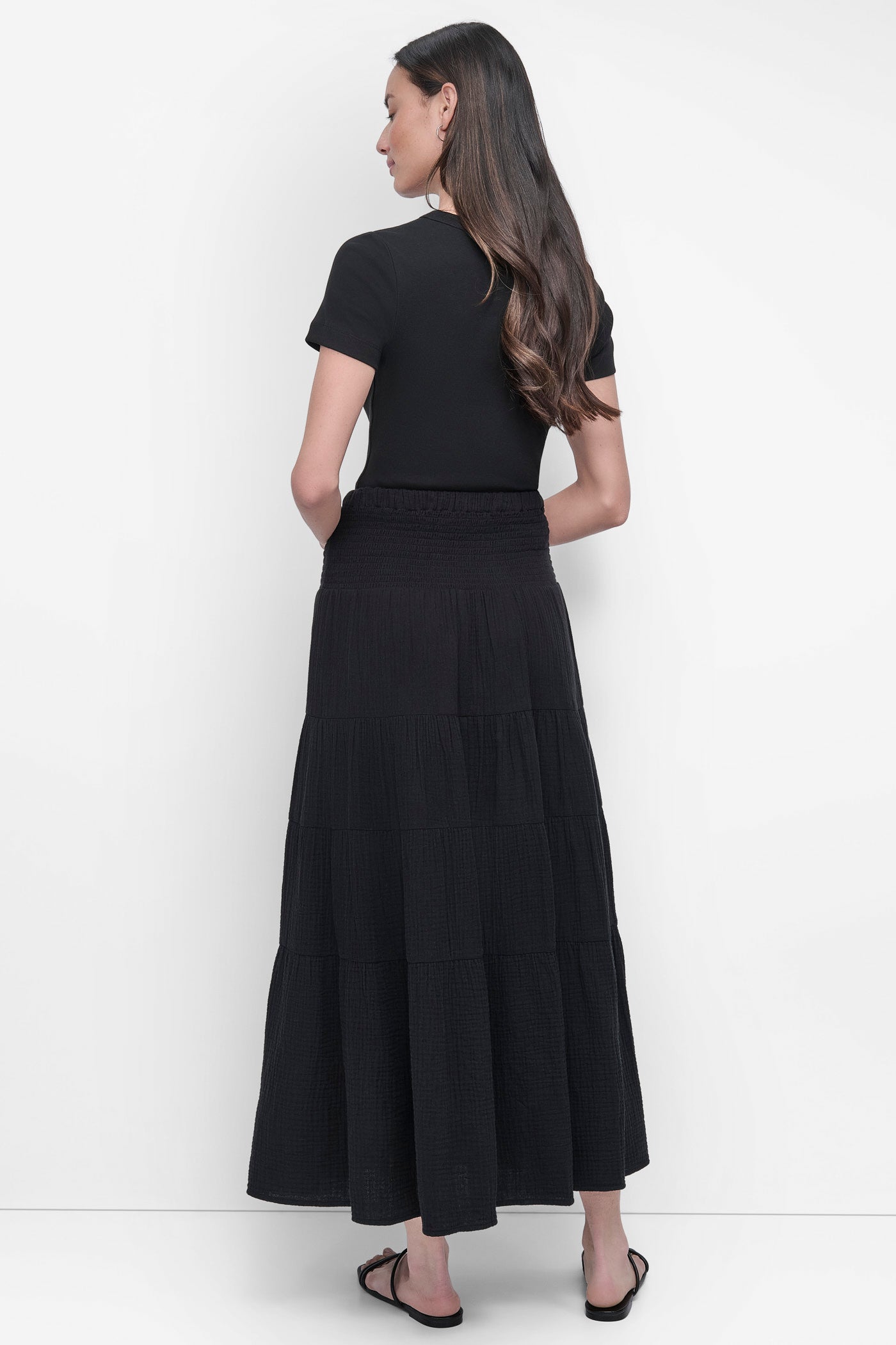 SMOCKED WAIST MIDI SKIRT VIEW 7 | SALE CLOTHING SMOCKED WAIST MIDI SKIRT VIEW 7 | SALE CLOTHING