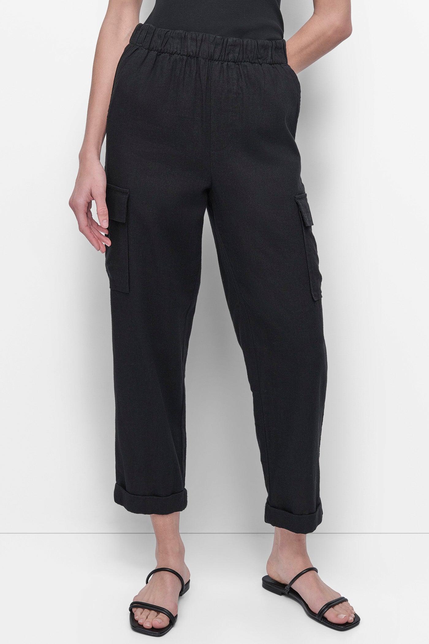 MIDRise Length CARGO PANTS WITH ELASTICATED VIEW 1 | DKNY JEANS MIDRise Length CARGO PANTS WITH ELASTICATED VIEW 1 | DKNY JEANS