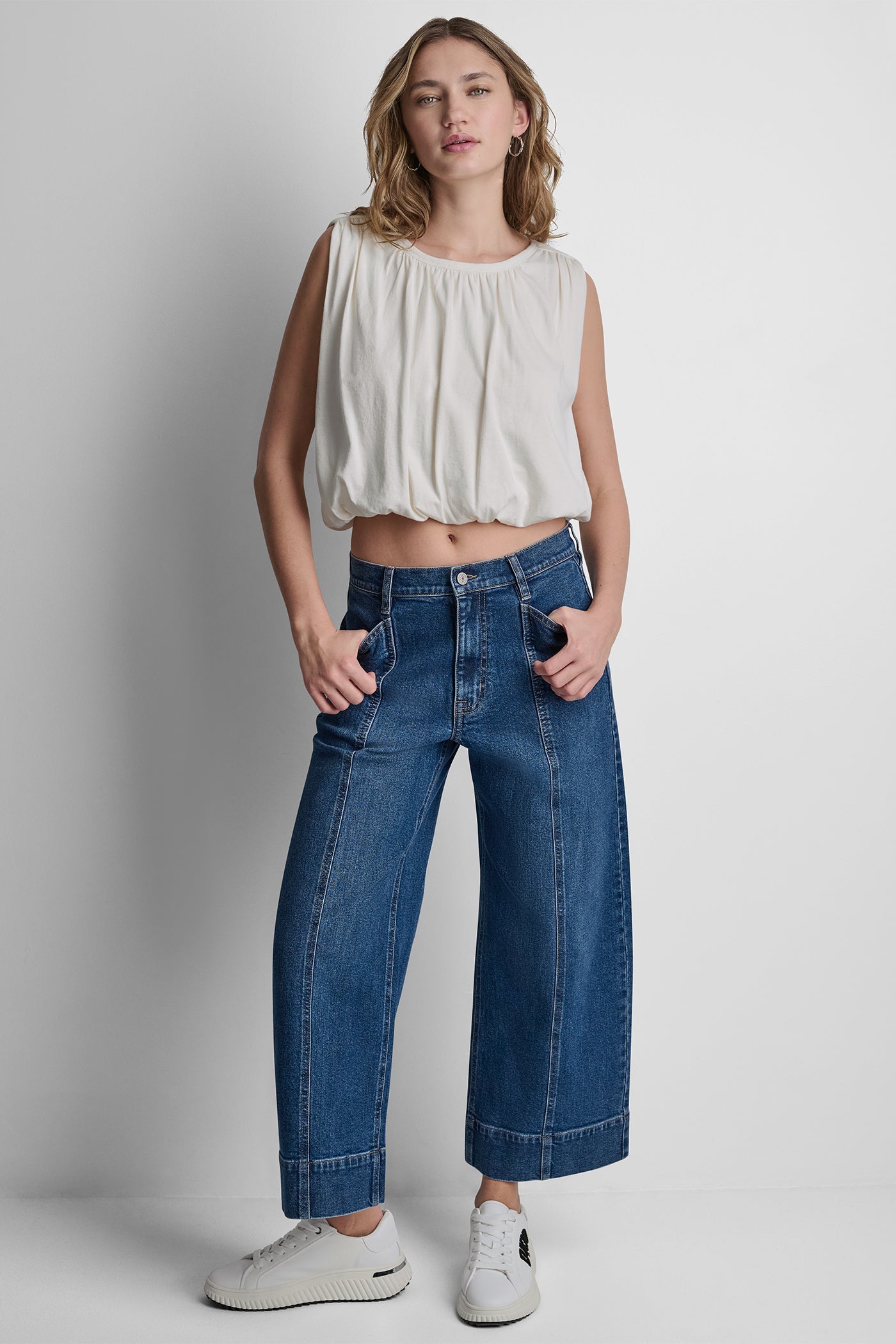 SLEEVELESS RUCHED TOP VIEW 5 | Gifts Under $100 SLEEVELESS RUCHED TOP VIEW 5 | Gifts Under $100