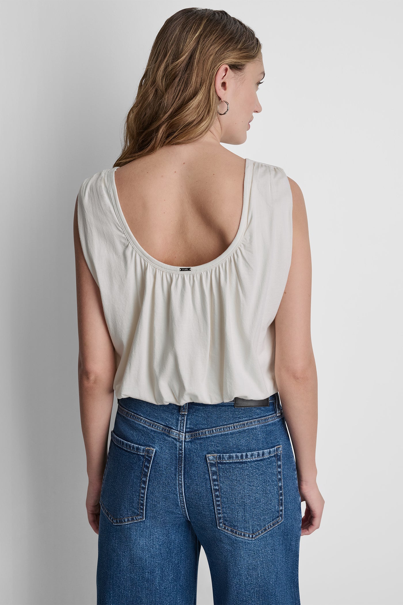 SLEEVELESS RUCHED TOP View 2 | Gifts Under $100 SLEEVELESS RUCHED TOP View 2 | Gifts Under $100