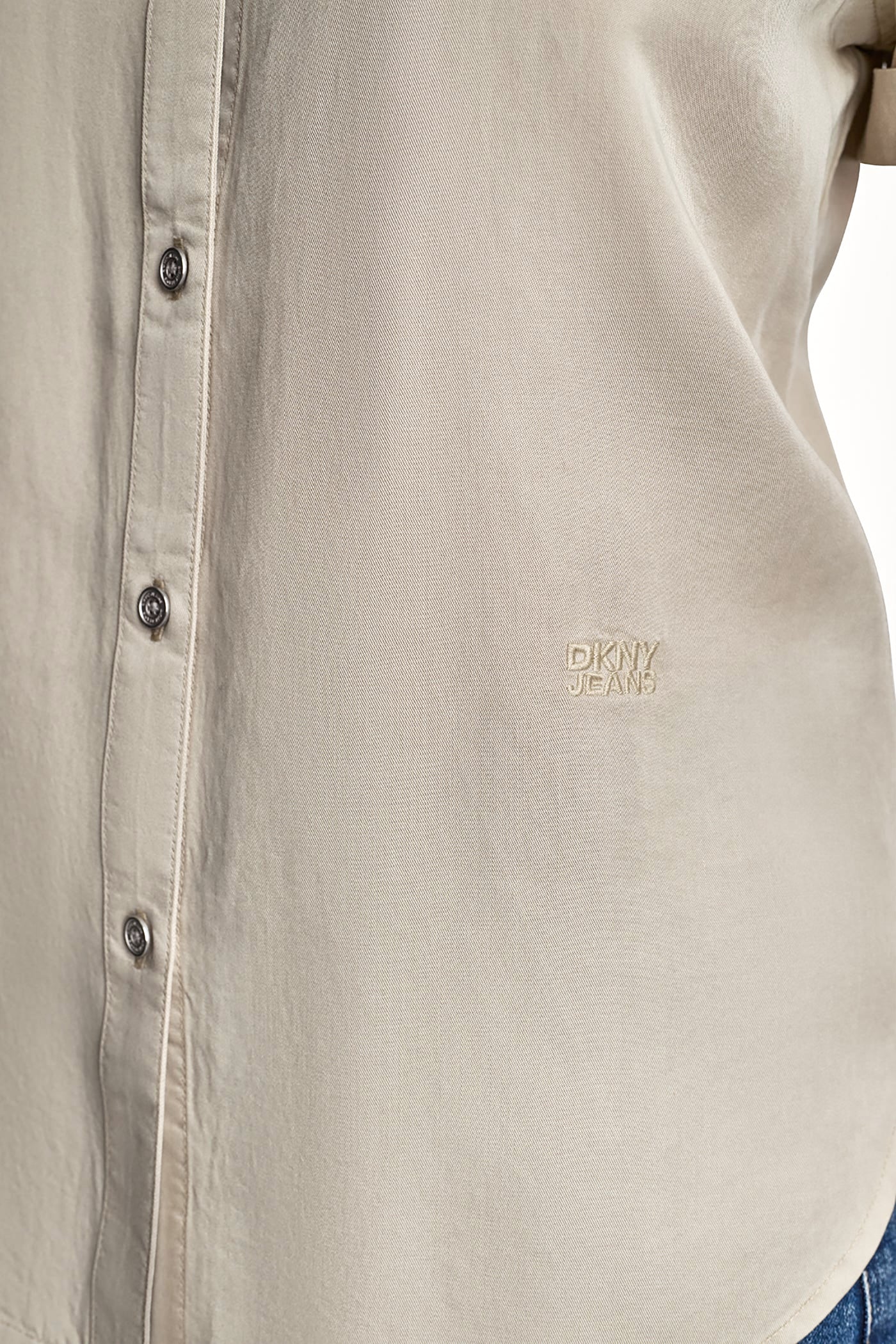 GARMENT DYE BUTTON-FRONT SHIRT VIEW 2