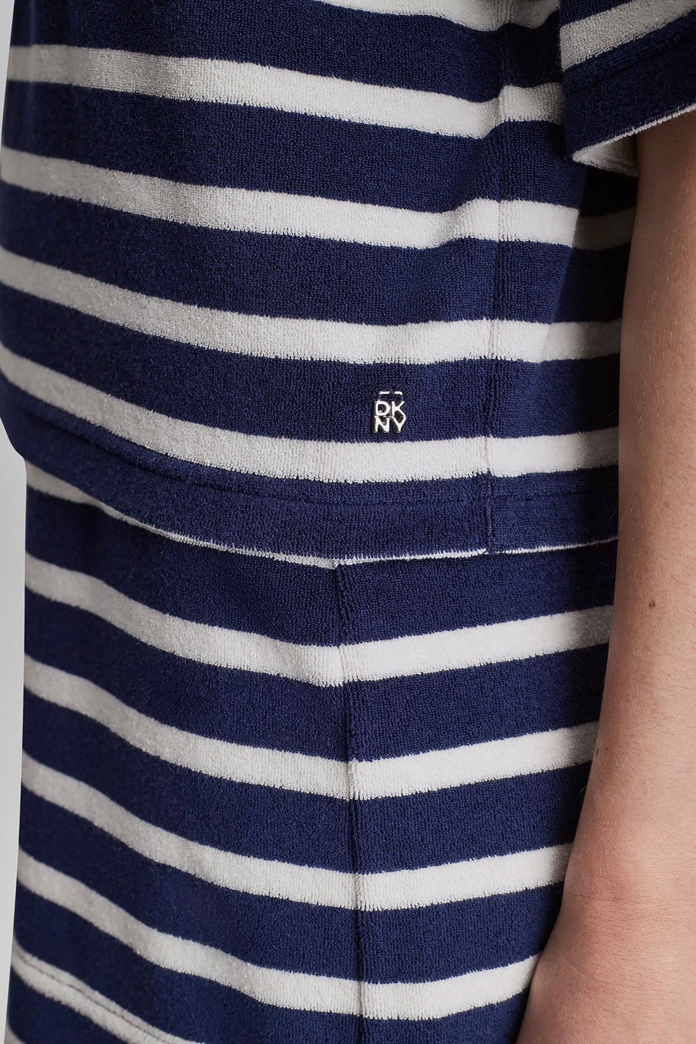 TOWELLING TERRY STRIPE BOXY POLO VIEW 8 TOWELLING TERRY STRIPE BOXY POLO VIEW 8
