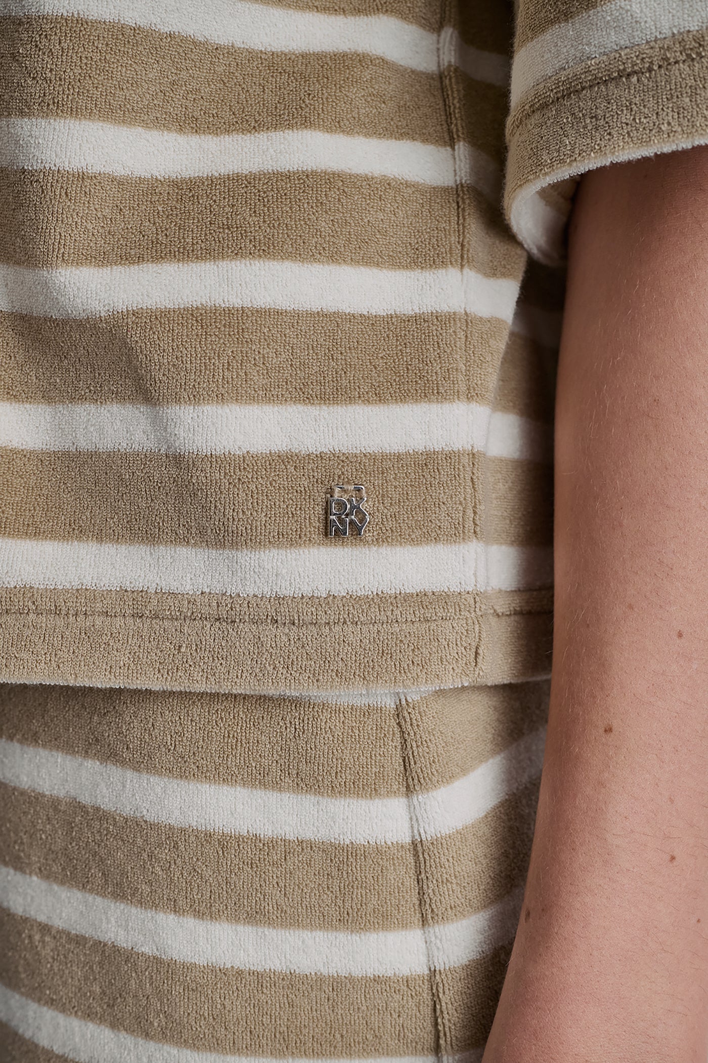 TOWELLING TERRY STRIPE BOXY POLO VIEW 6 TOWELLING TERRY STRIPE BOXY POLO VIEW 6