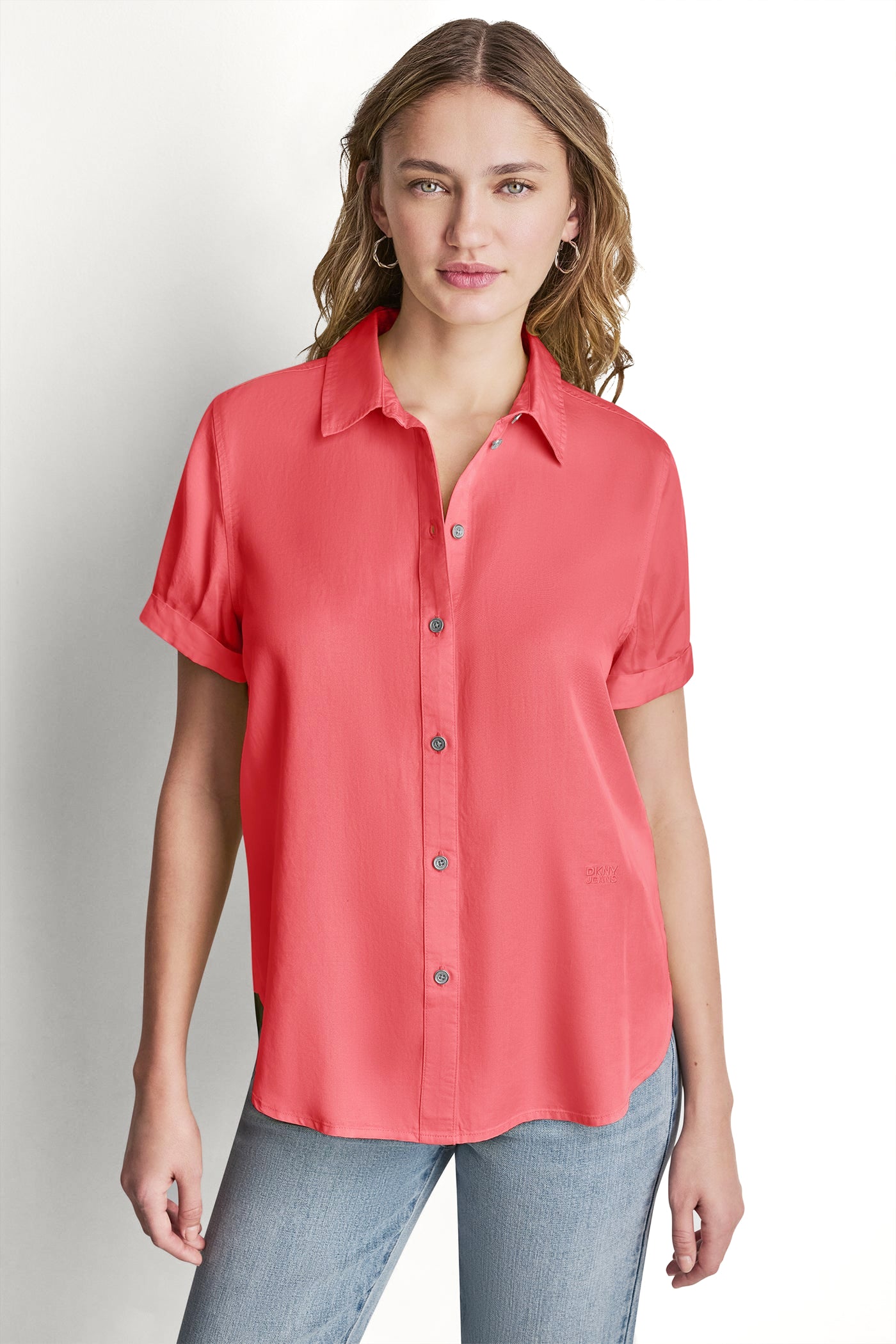 GARMENT DYE BUTTON-FRONT SHIRT View 2 | SALE GARMENT DYE BUTTON-FRONT SHIRT View 2 | SALE
