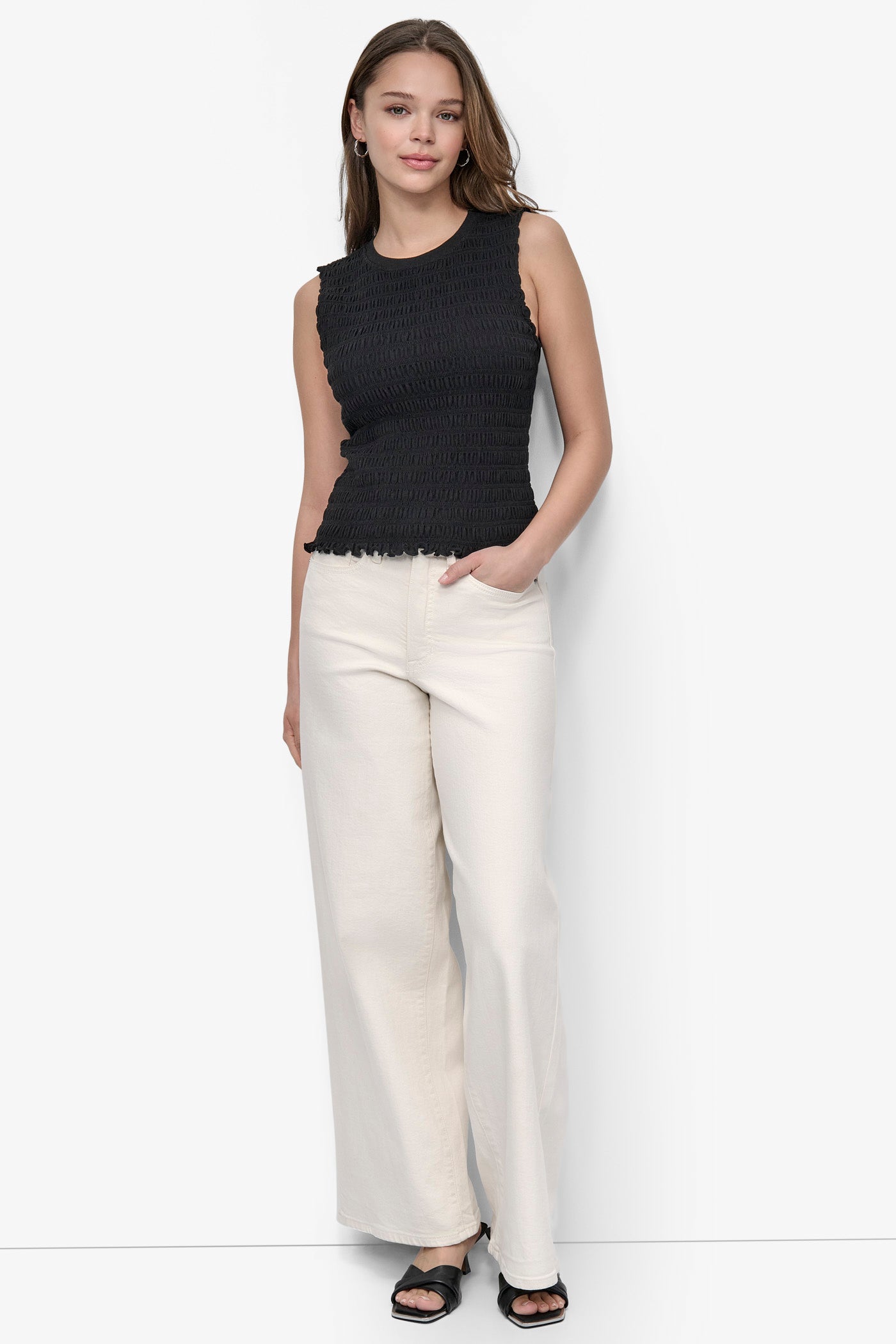 SMOCKED TEE VIEW 4 | DKNY25 SMOCKED TEE VIEW 4 | DKNY25