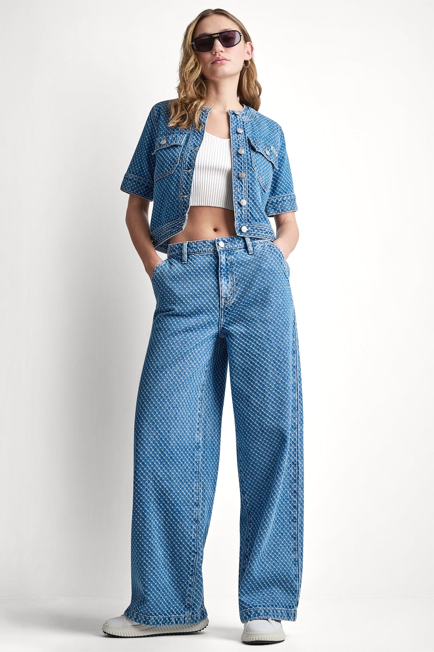 MID-RISE WIDE LEG WITH SLASH POCKETS View 1 | Pants & Denim MID-RISE WIDE LEG WITH SLASH POCKETS View 1 | Pants & Denim