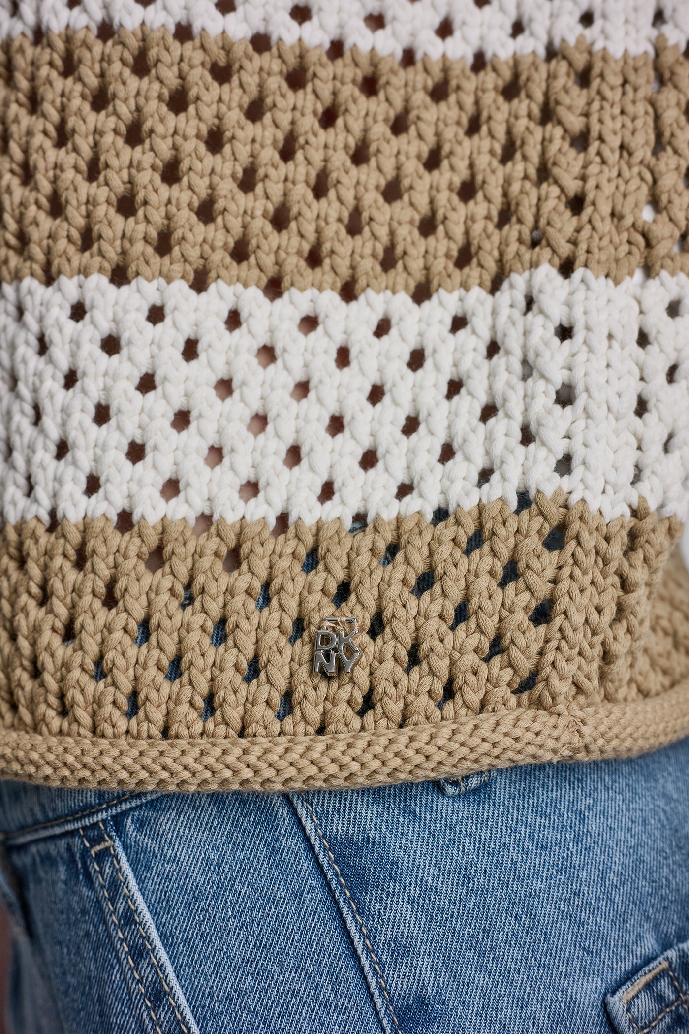 OPEN STITCH STRIPE SWEATER VIEW 2