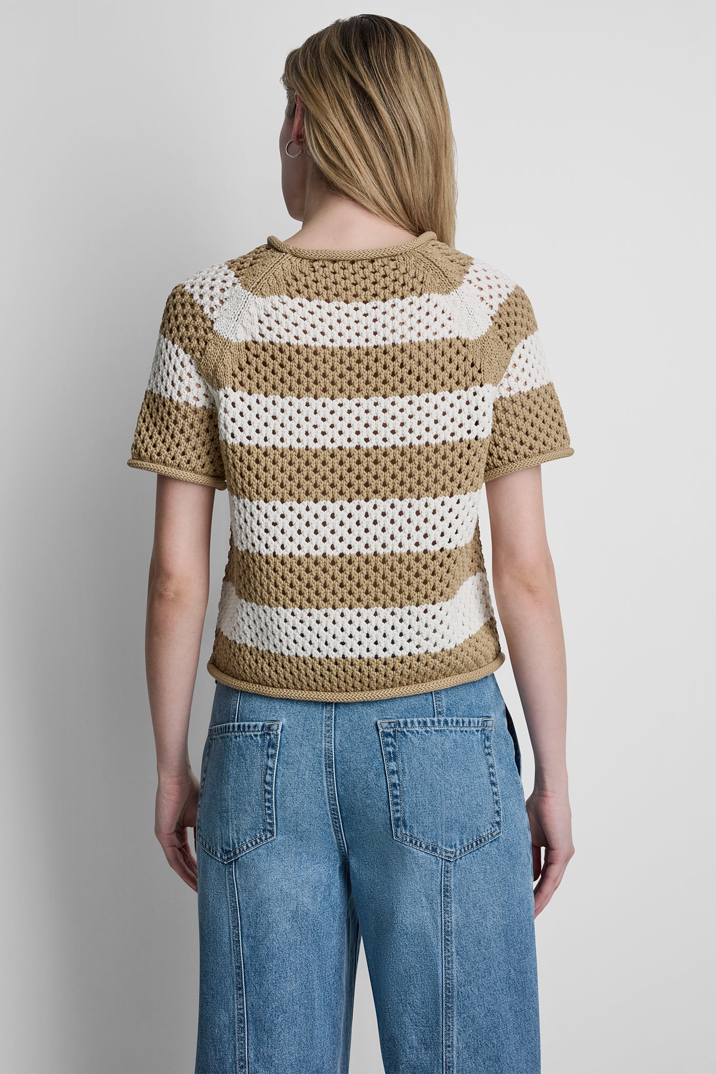 OPEN STITCH STRIPE SWEATER VIEW 2