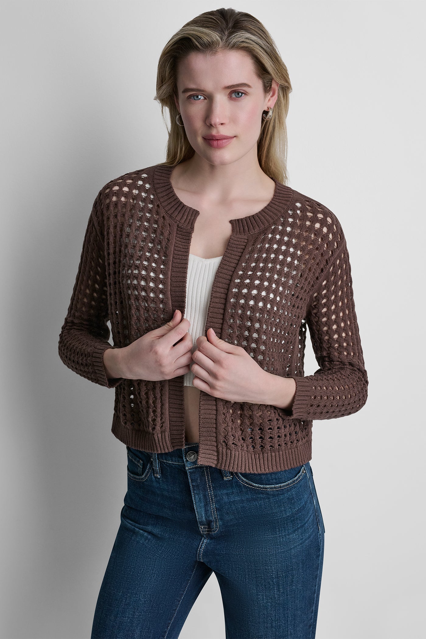 OPEN STITCH DROP SHOULDER CARDIGAN VIEW 5 | Gifts Under $100 OPEN STITCH DROP SHOULDER CARDIGAN VIEW 5 | Gifts Under $100