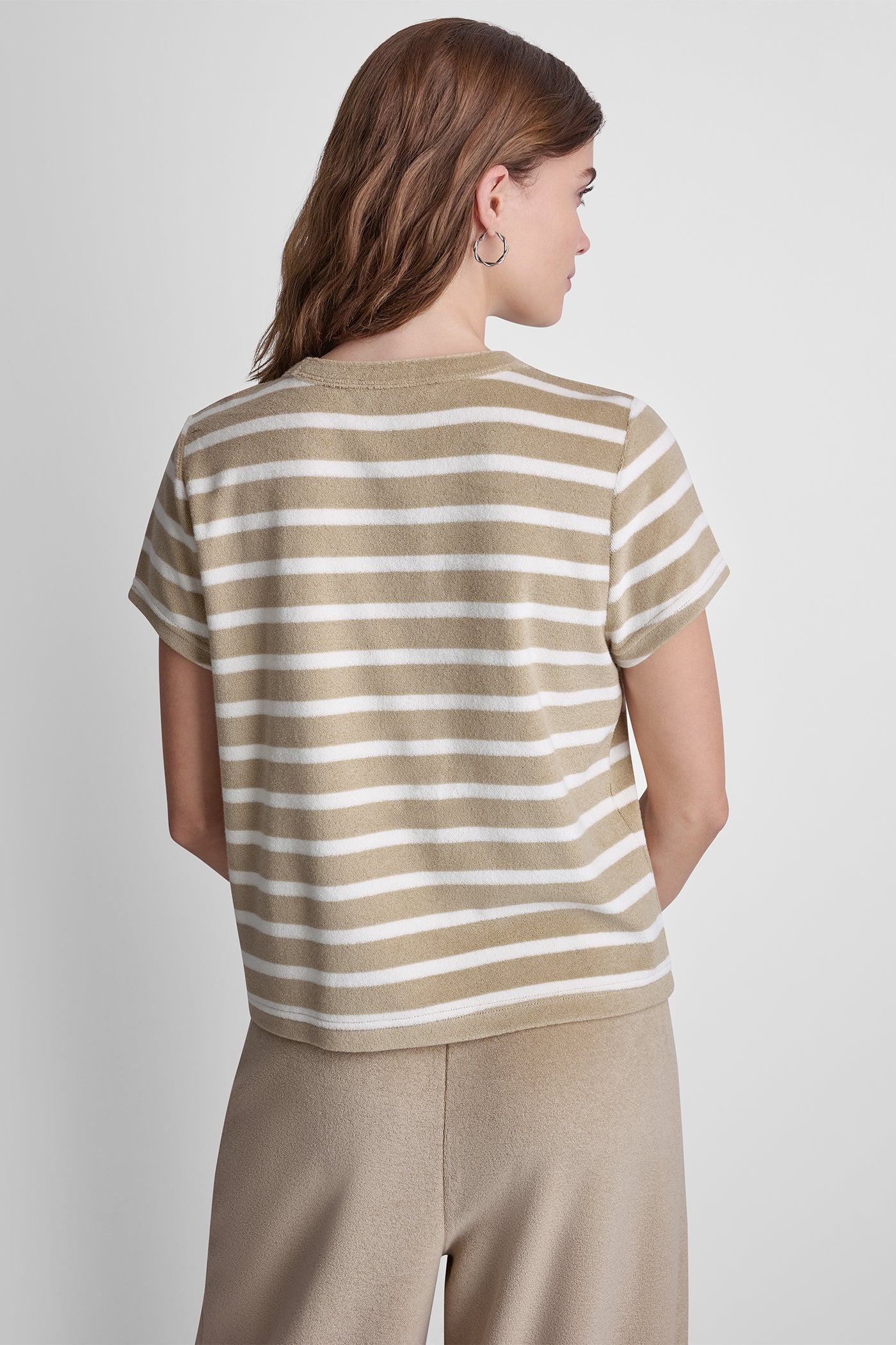 TOWELLING TERRY CREW NECK TEE VIEW 3 | DKNY JEANS TOWELLING TERRY CREW NECK TEE VIEW 3 | DKNY JEANS
