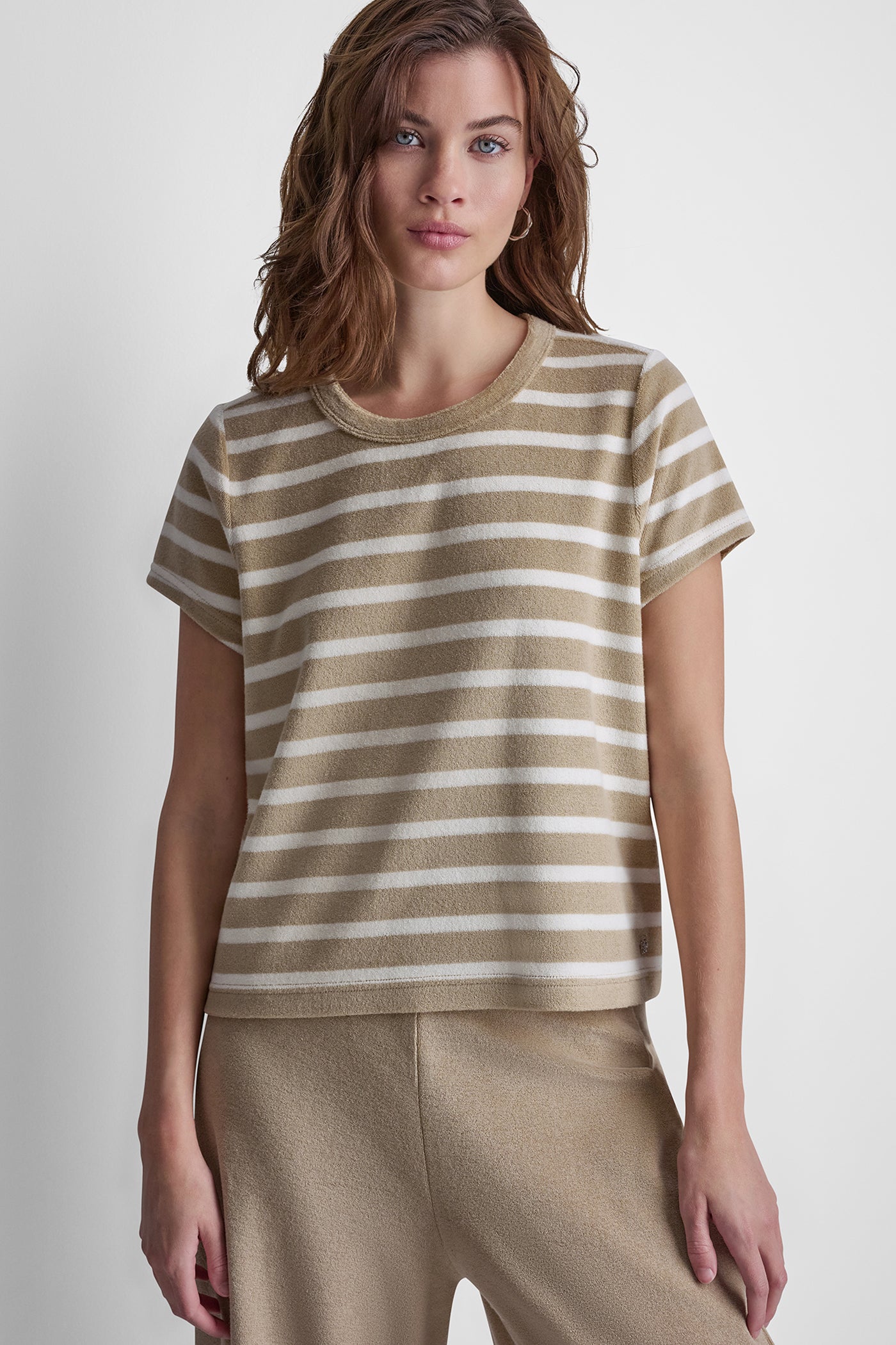 TOWELLING TERRY CREW NECK TEE View 1 | DKNY JEANS TOWELLING TERRY CREW NECK TEE View 1 | DKNY JEANS