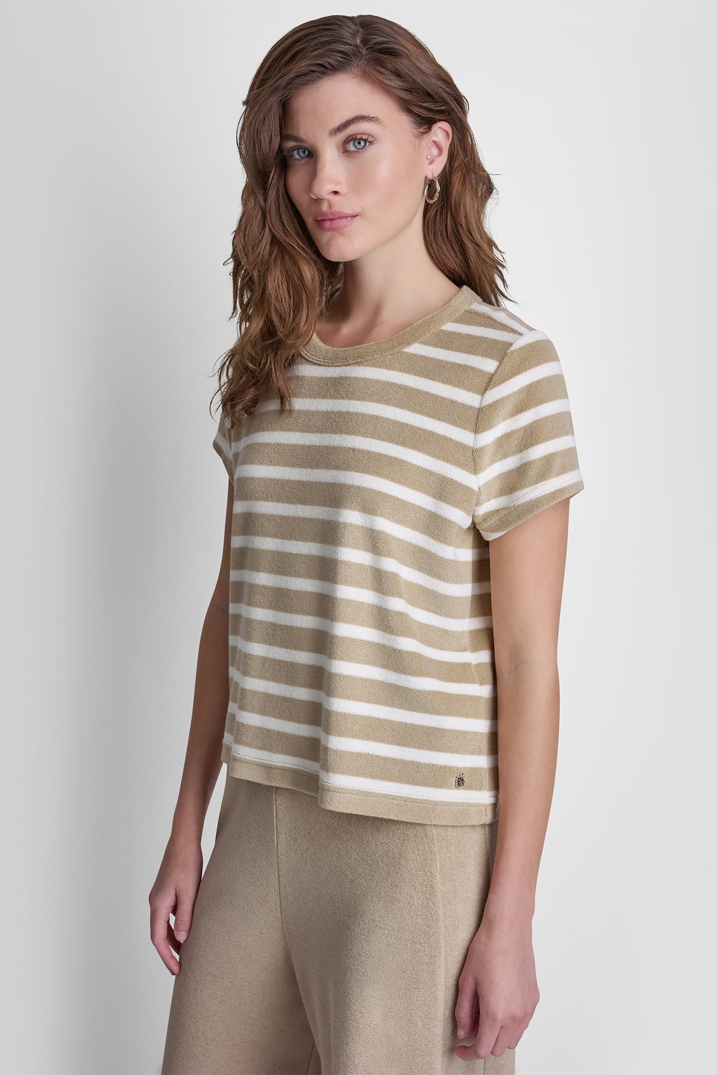 TOWELLING TERRY CREW NECK TEE VIEW 4 | DKNY JEANS TOWELLING TERRY CREW NECK TEE VIEW 4 | DKNY JEANS