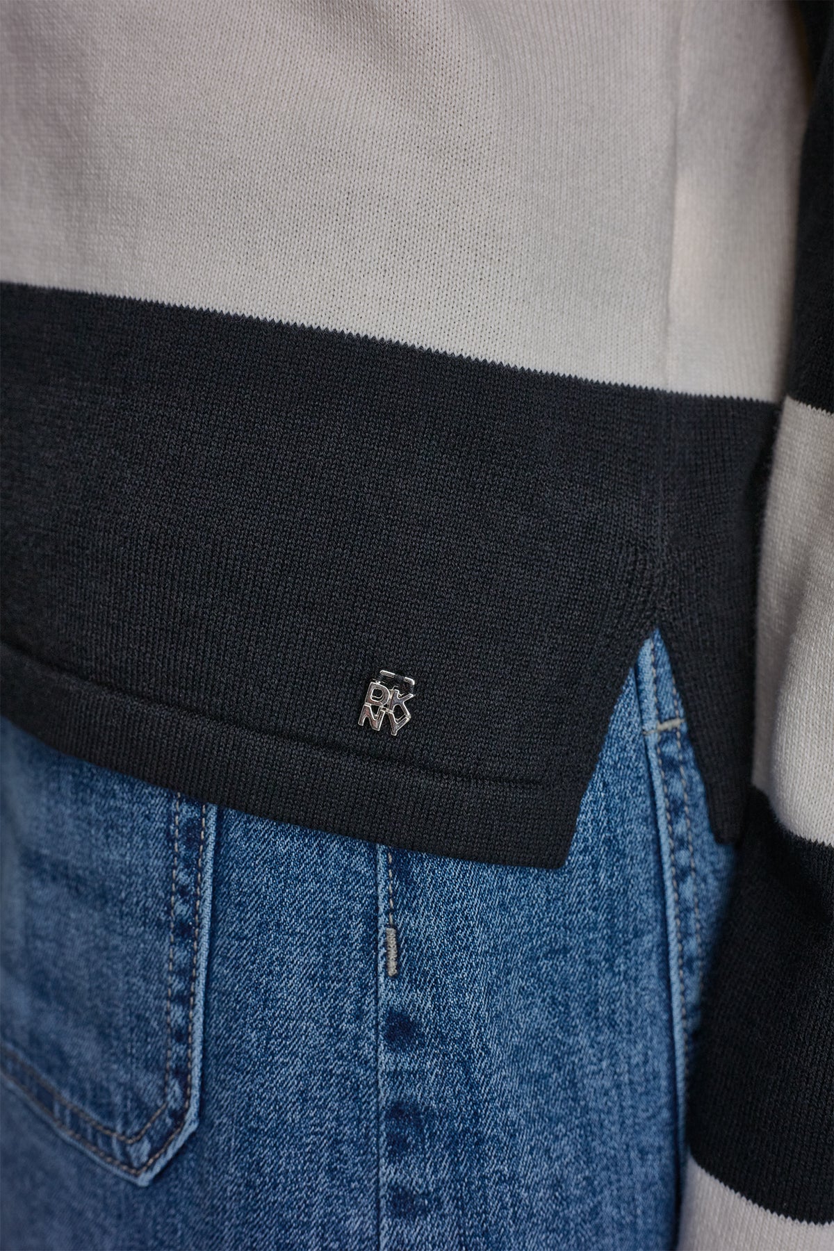 LONG SLEEVE STRIPE POLO VIEW 2