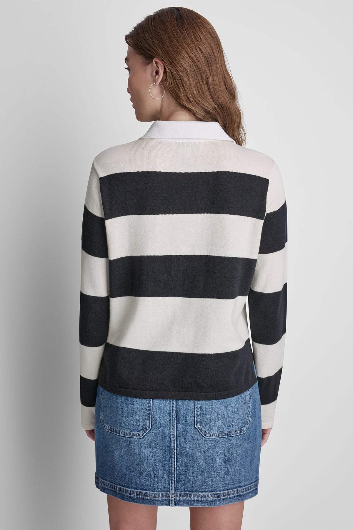 LONG SLEEVE STRIPE POLO VIEW 2
