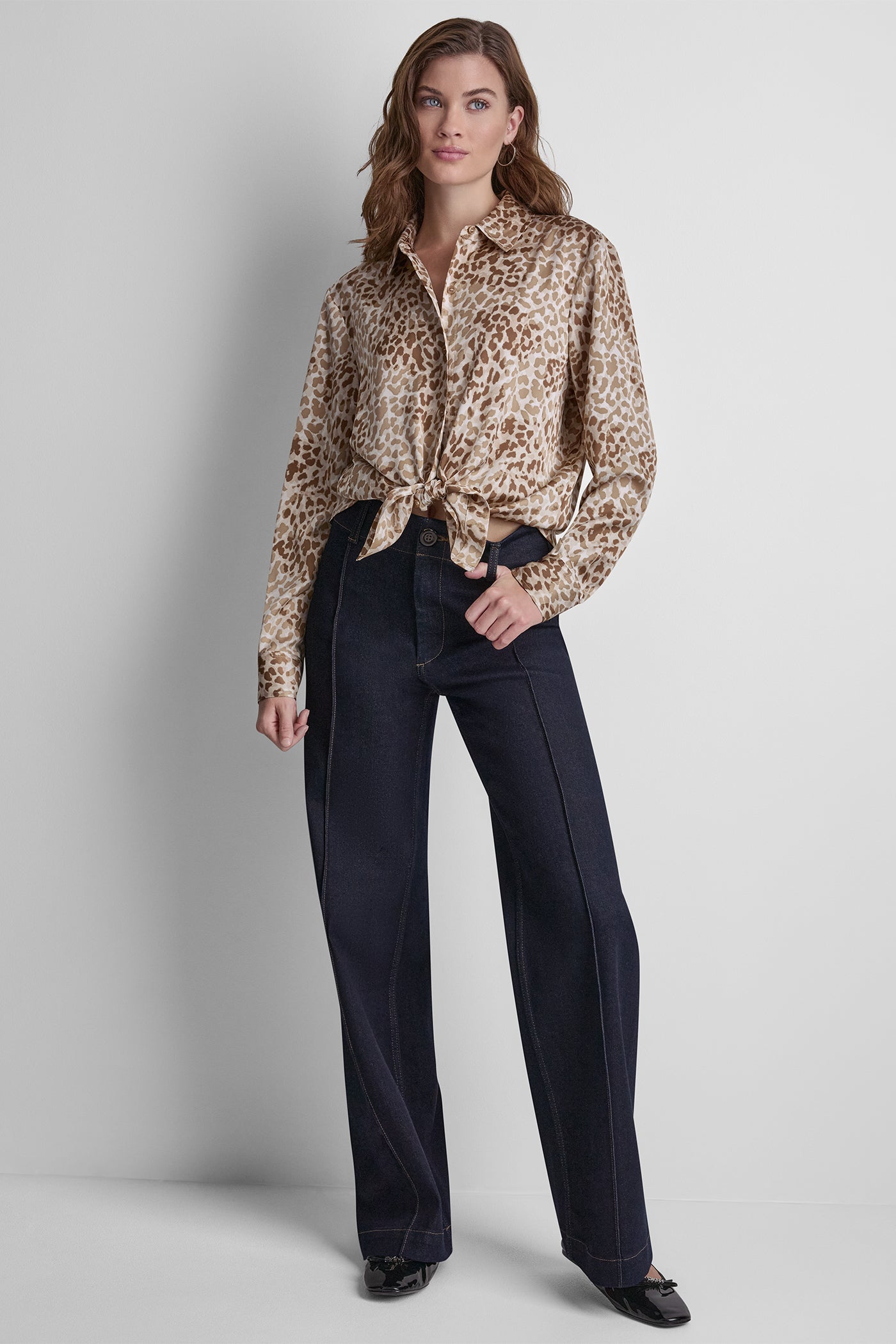 BUTTON FRONT PRINTED BLOUSE VIEW 9 | NEW NEUTRALS BUTTON FRONT PRINTED BLOUSE VIEW 9 | NEW NEUTRALS