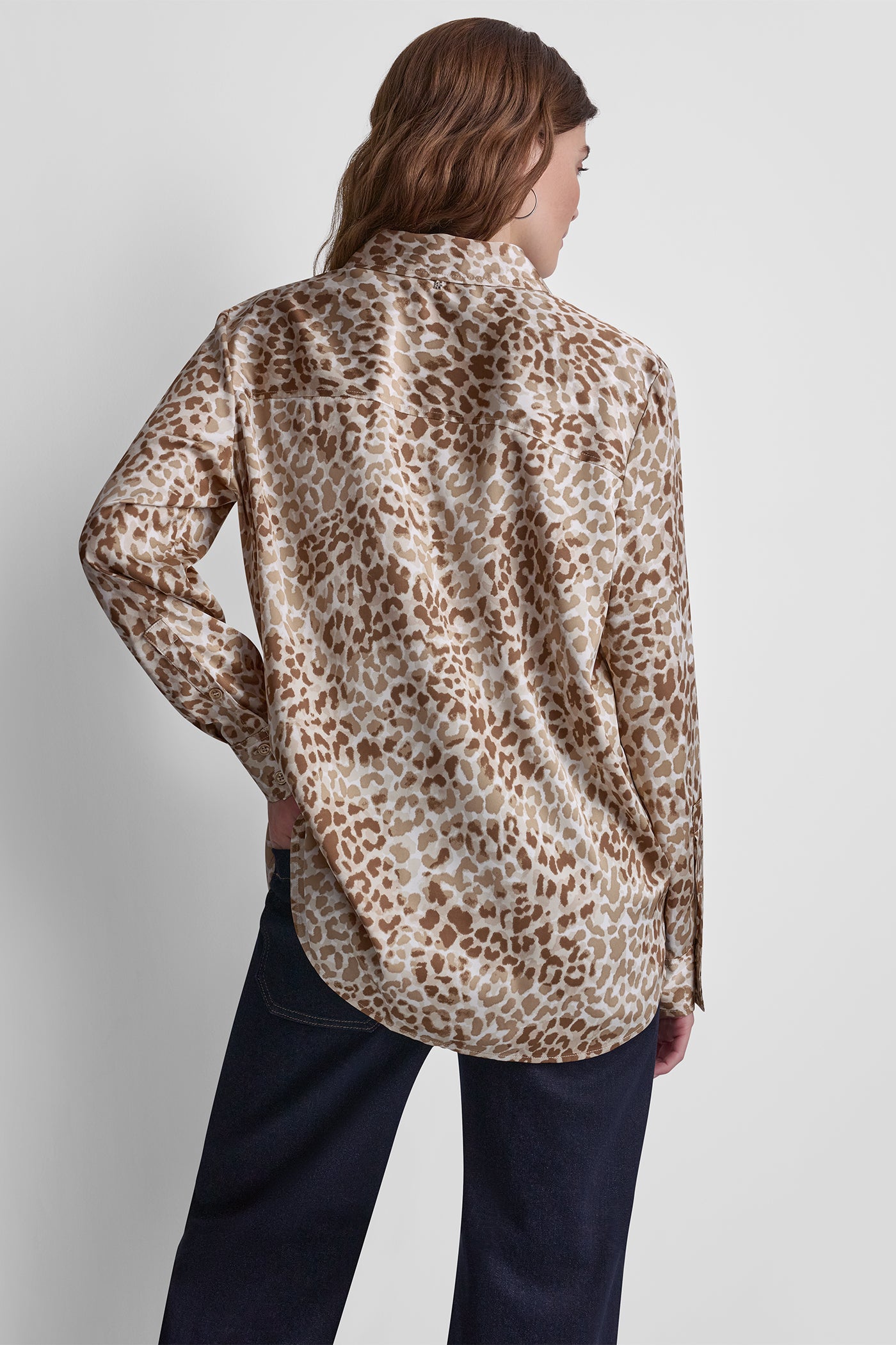 BUTTON FRONT PRINTED BLOUSE VIEW 3 | NEW NEUTRALS BUTTON FRONT PRINTED BLOUSE VIEW 3 | NEW NEUTRALS