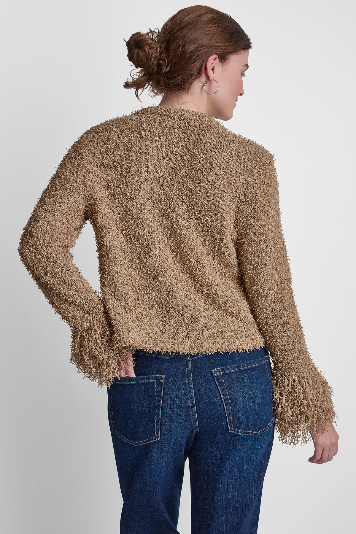 LONG SLEEVE FRINGE CARDIGAN VIEW 2