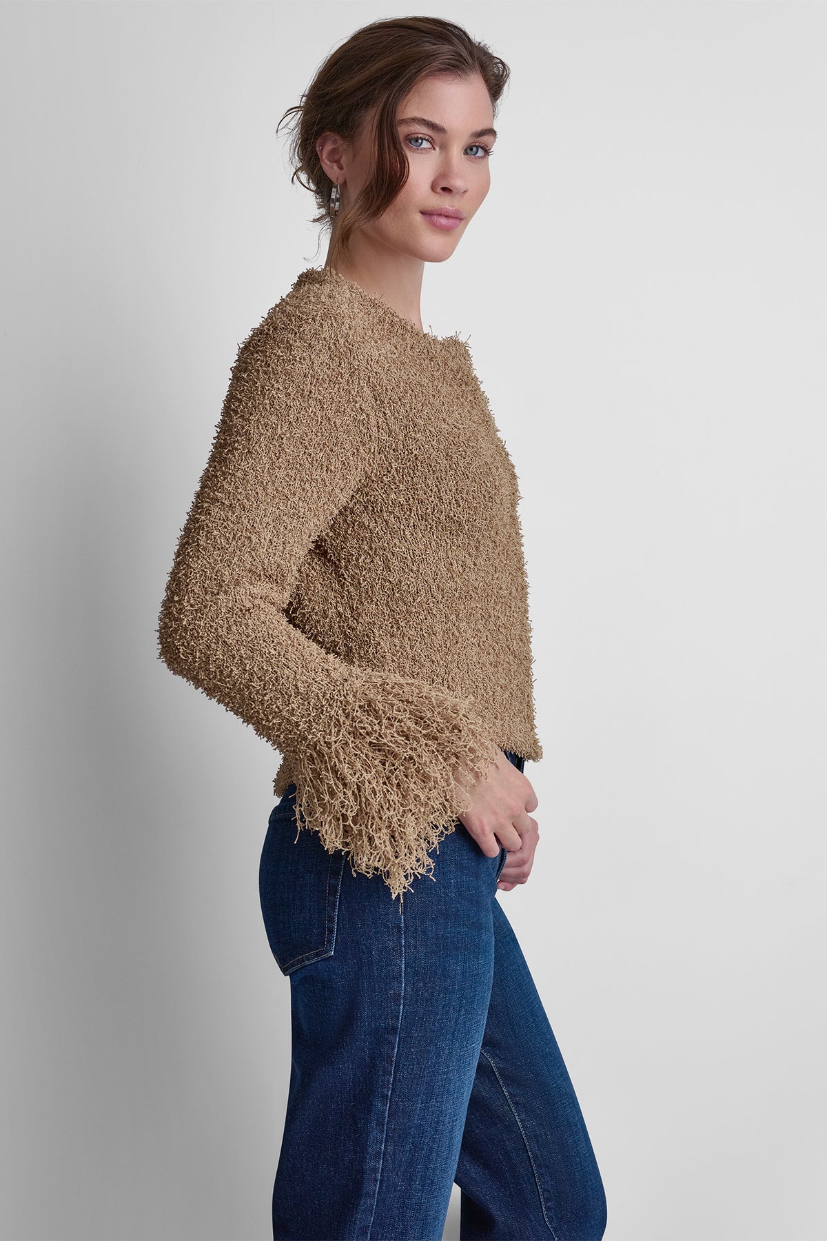 LONG SLEEVE FRINGE CARDIGAN VIEW 2